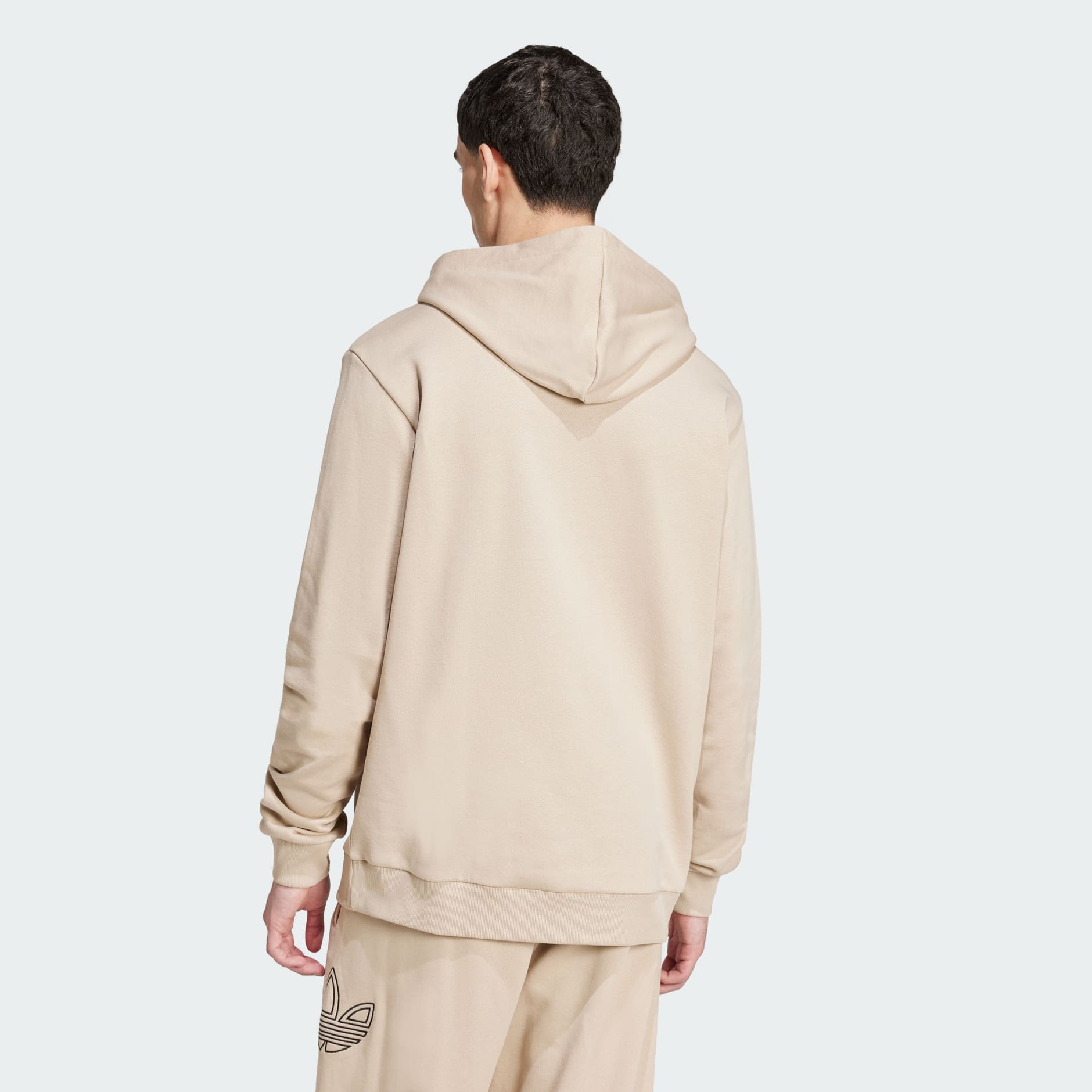 Clothing Outlined Trefoil Hoodie Beige adidas Bahrain