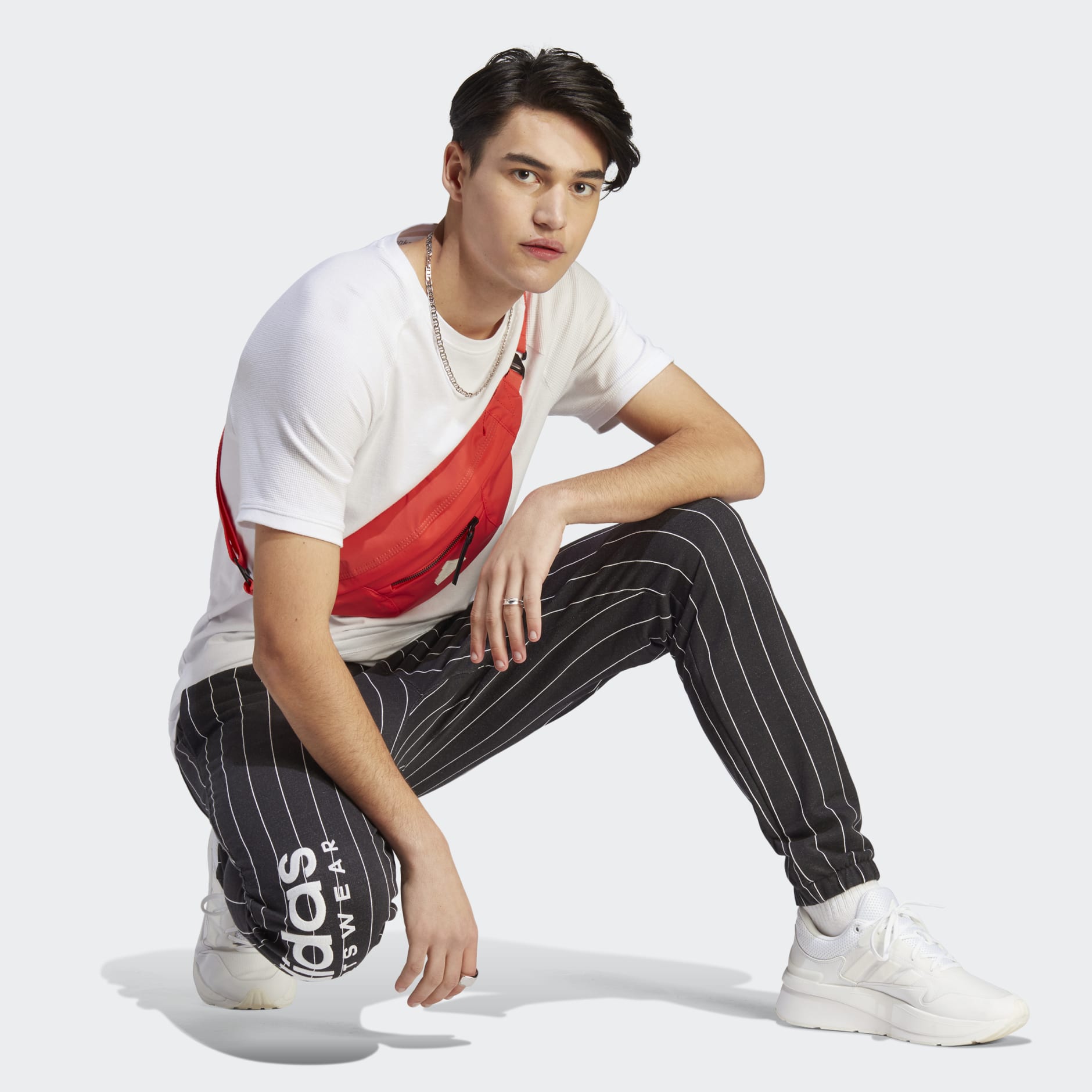 Pinstripe Fleece Pants