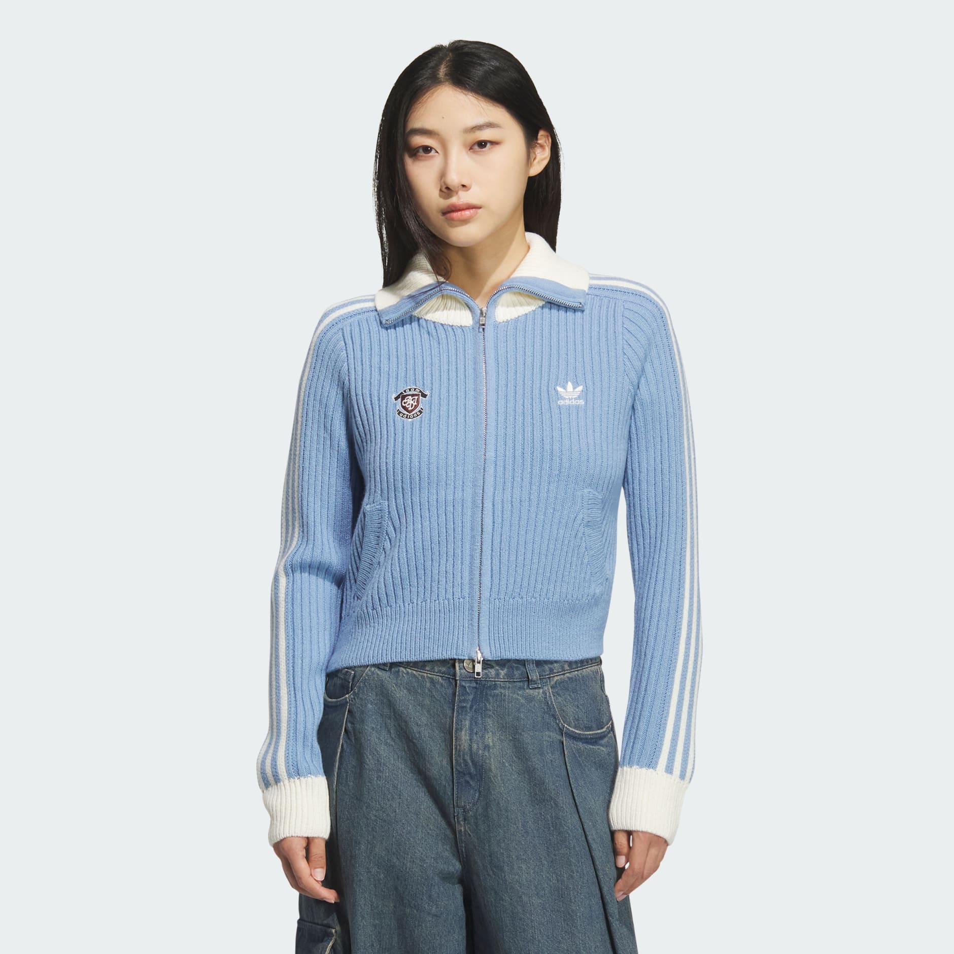 TEAM ADIDAS FULLZIP SWEATER - Blue | adidas Hong Kong