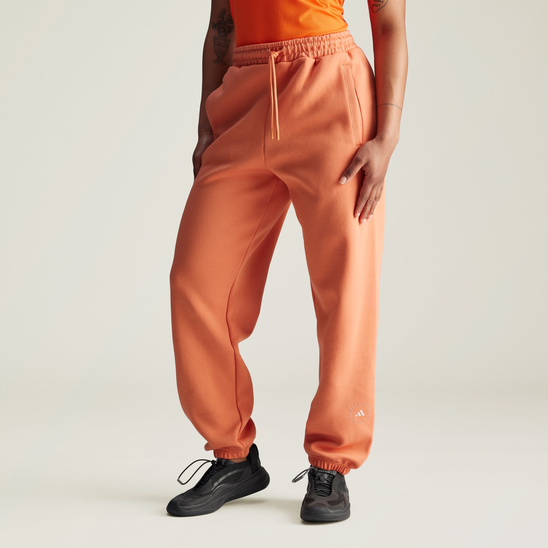 adidas adidas by Stella McCartney Loose Sweat Pants Orange adidas UAE