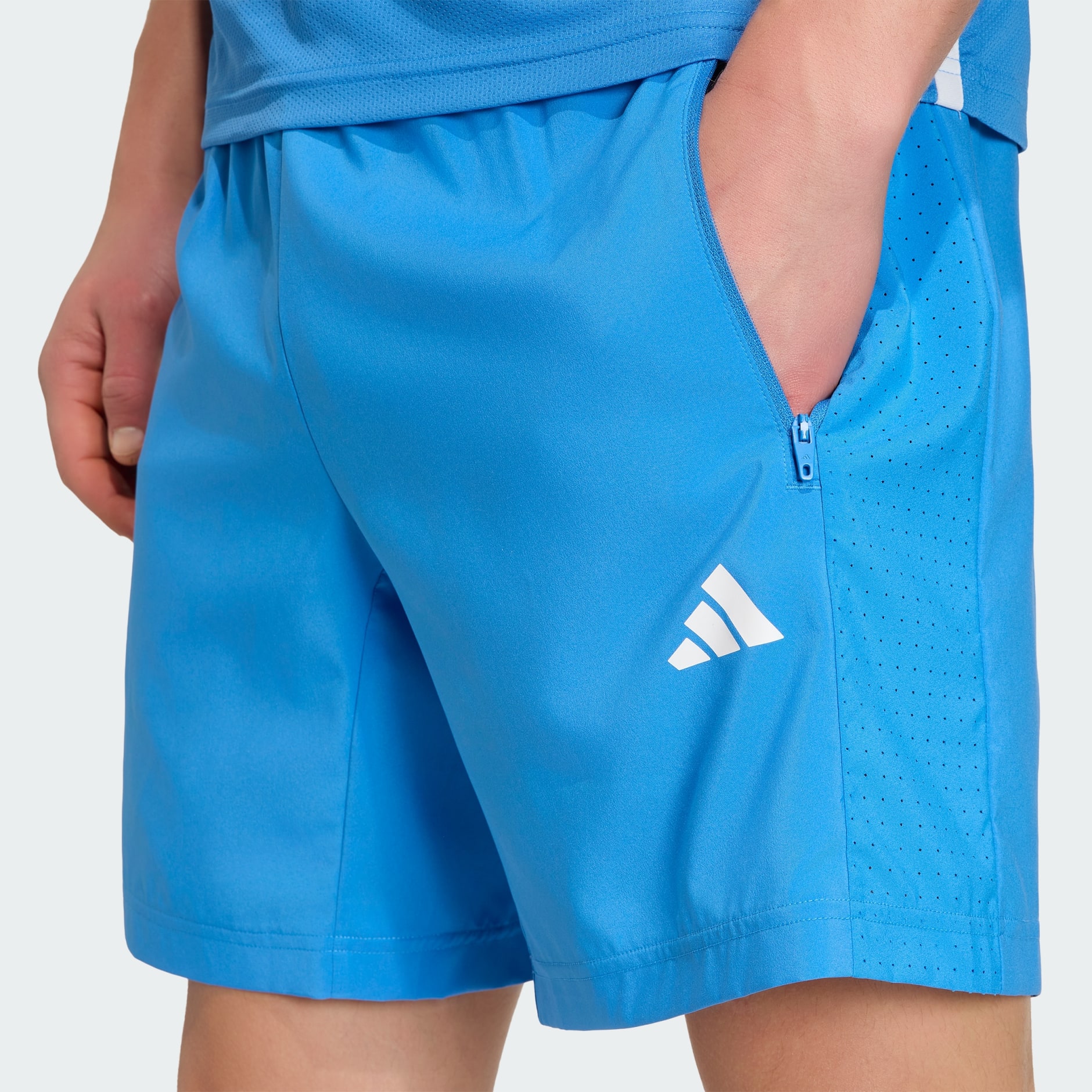 PANTALONI SCURȚI ȚESUȚI DE ANTRENAMENT ESSENTIALS BASE