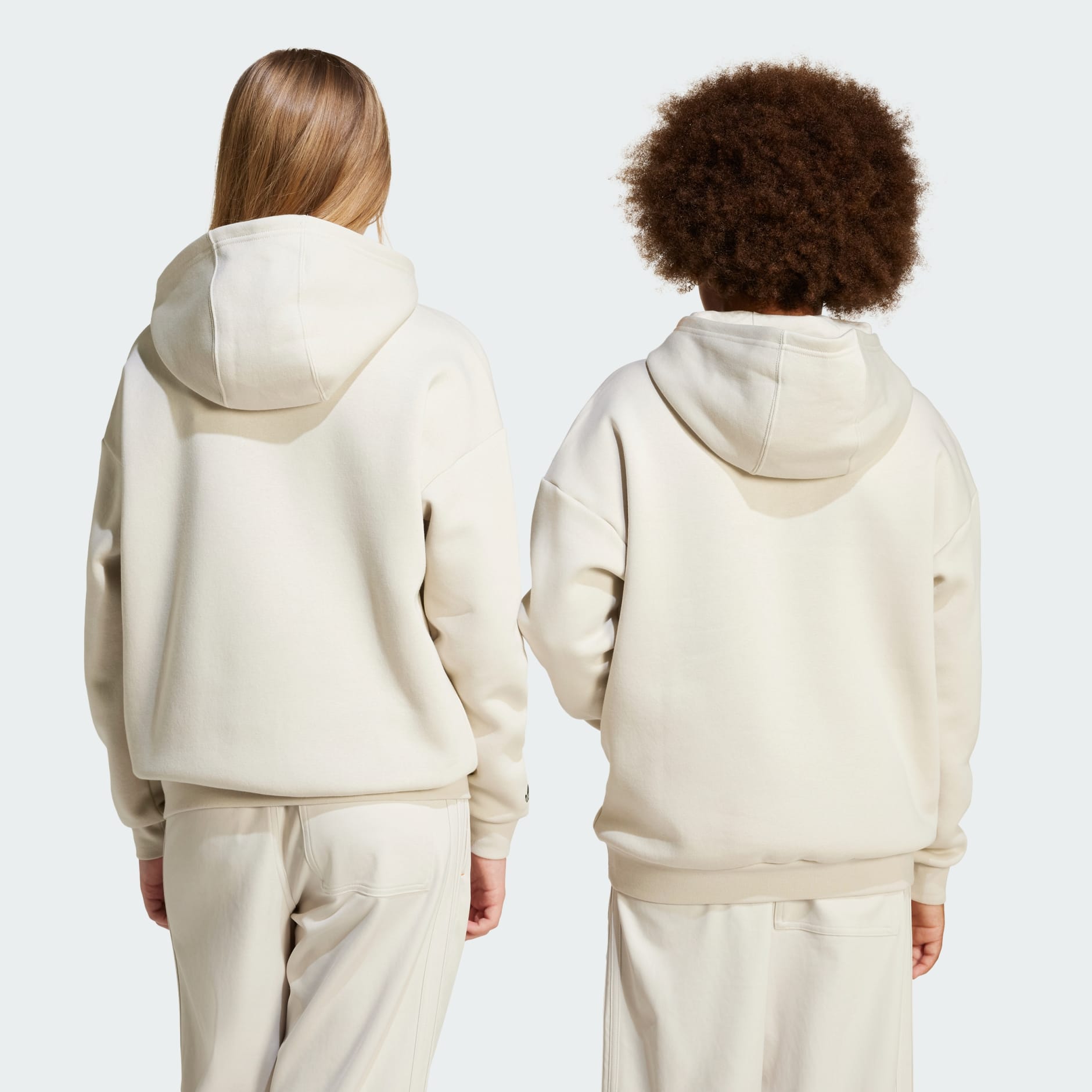 トップス BEEDEN KINT JQ LOOSE HOODIE Clothing - Loose Hoodie Kids - Beige | adidas South Africa
