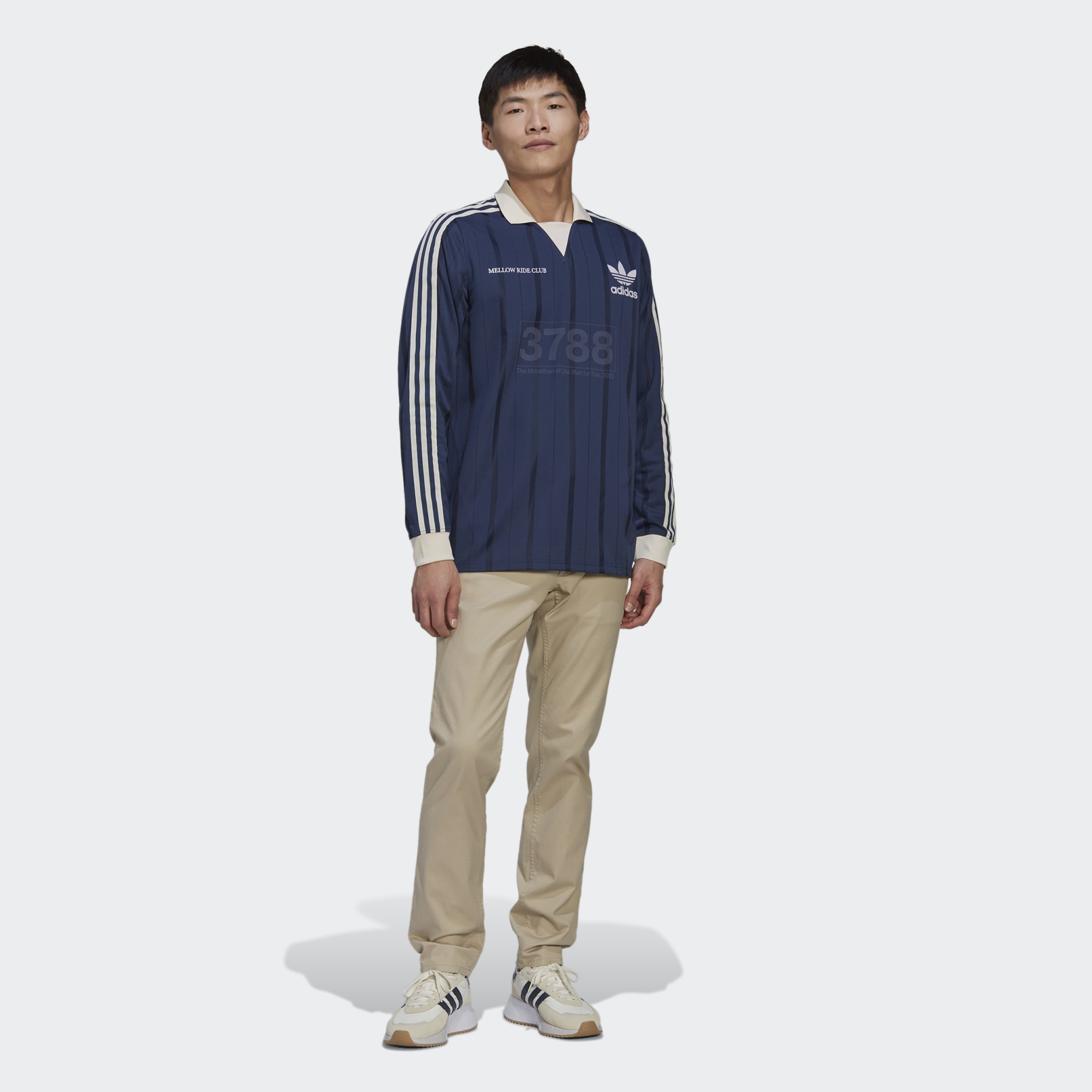 adidas MELLOW RIDE CLUB 長袖ジャージ XS HN1676 - Tシャツ 