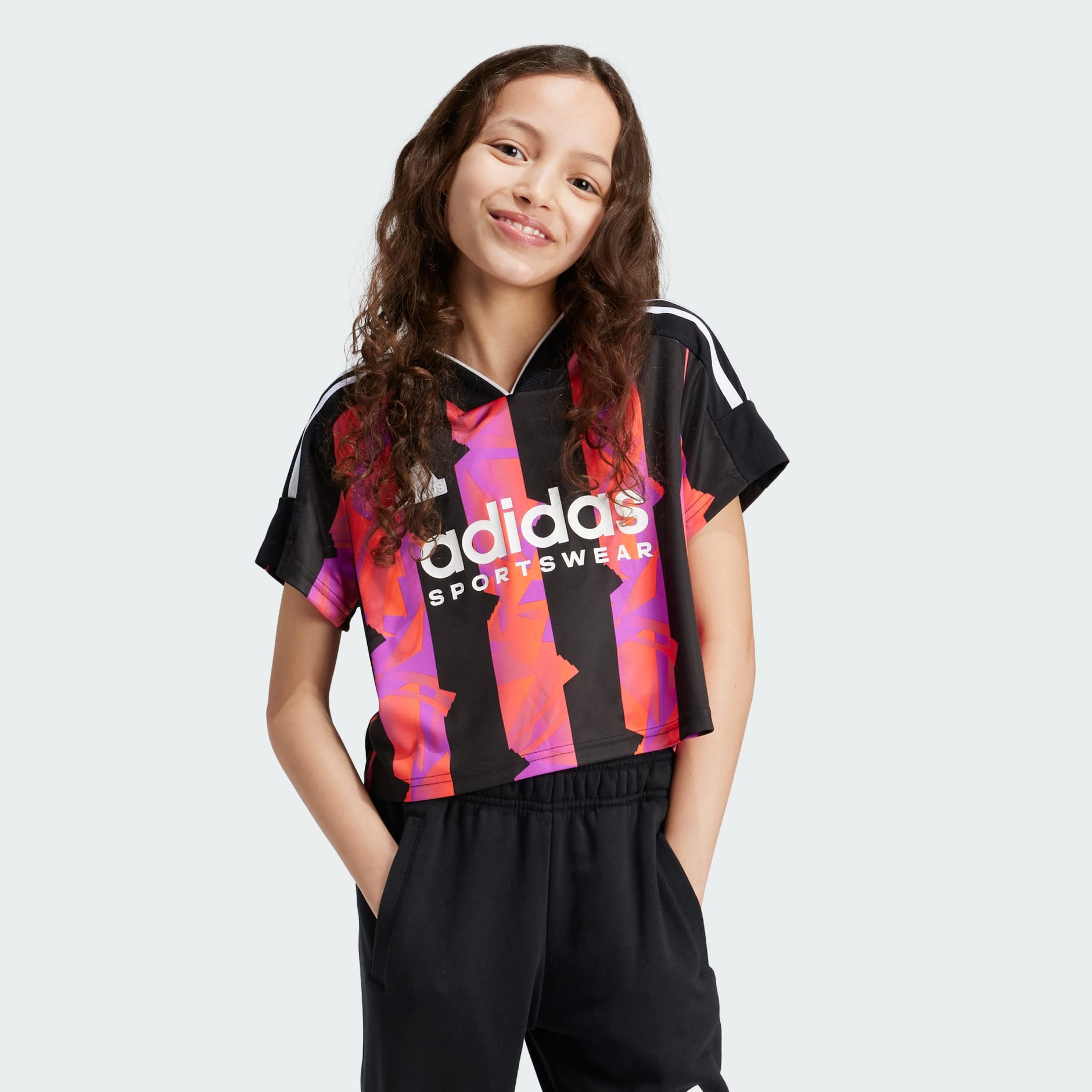 adidas Tiro Crop Tee Kids Black adidas GH