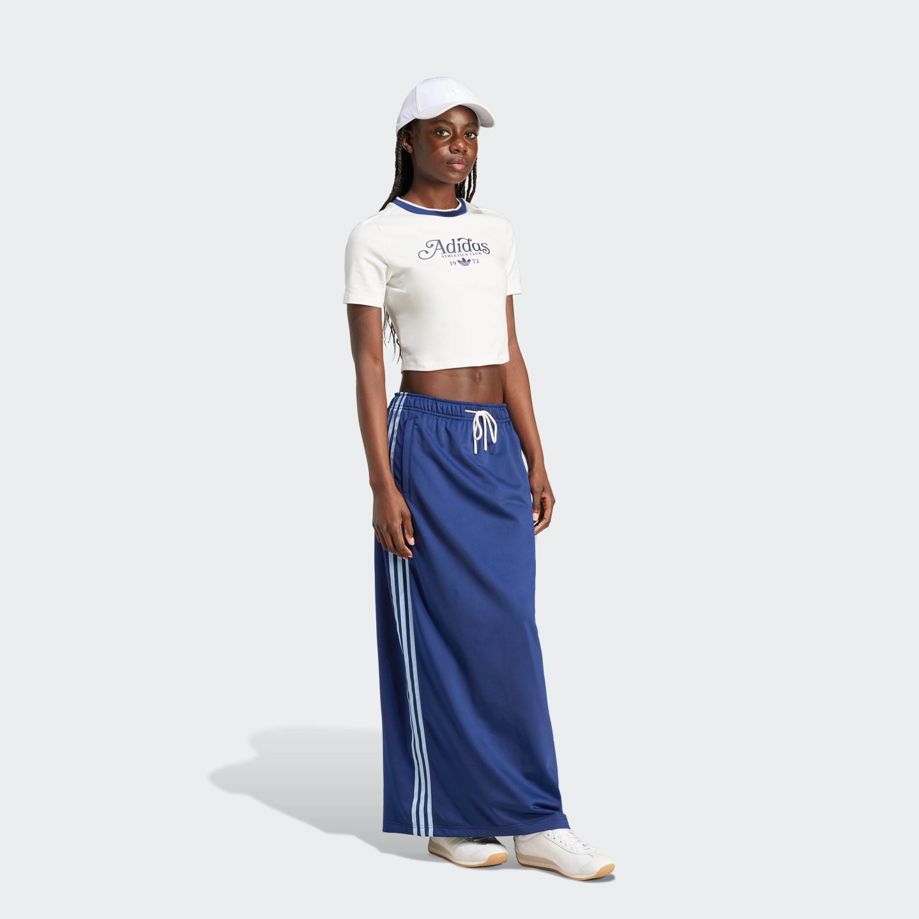 Graphic Badge Slim 3-Stripes Tee - White | adidas Hong Kong