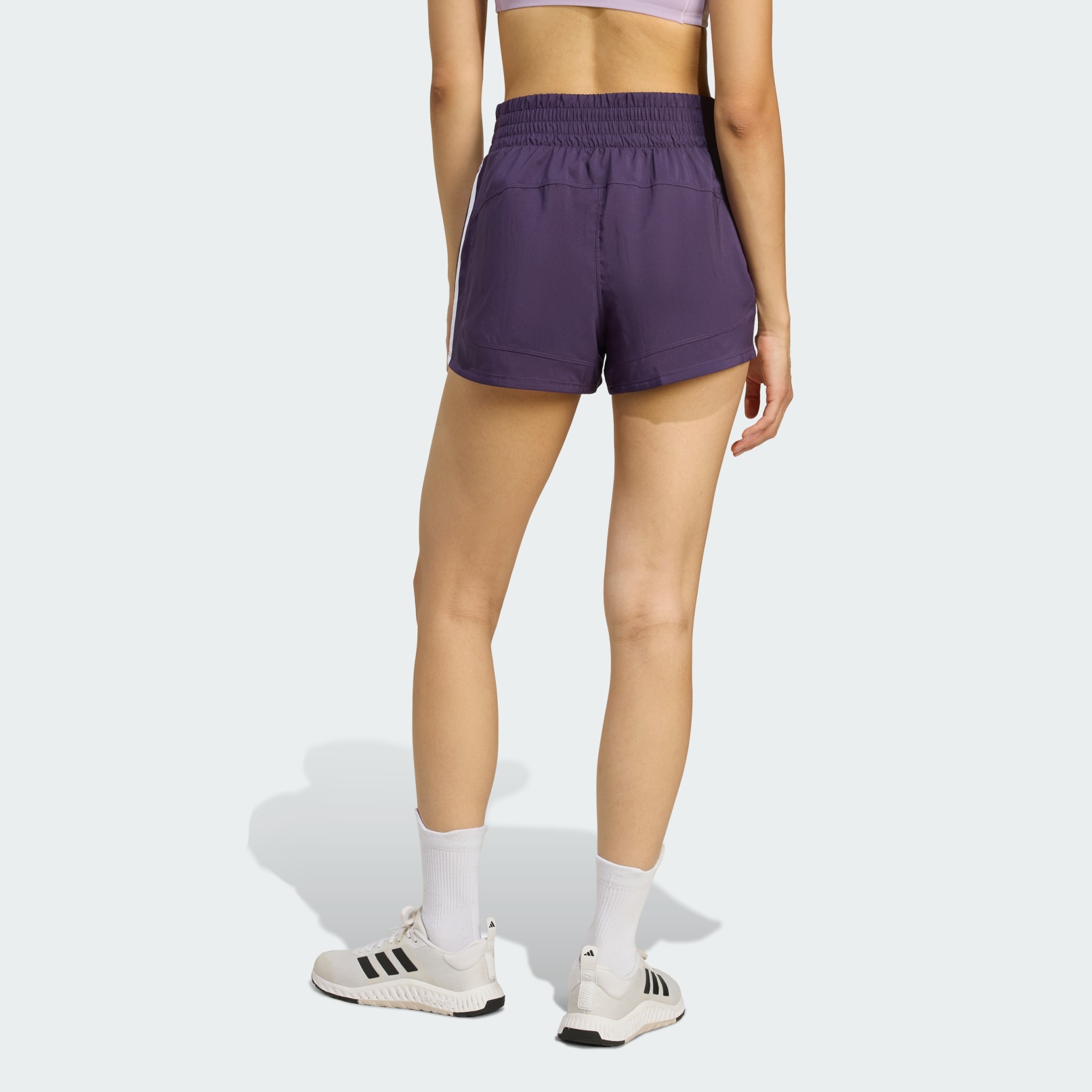 Pacer Training 3-Stripes Woven High-Rise Shorts