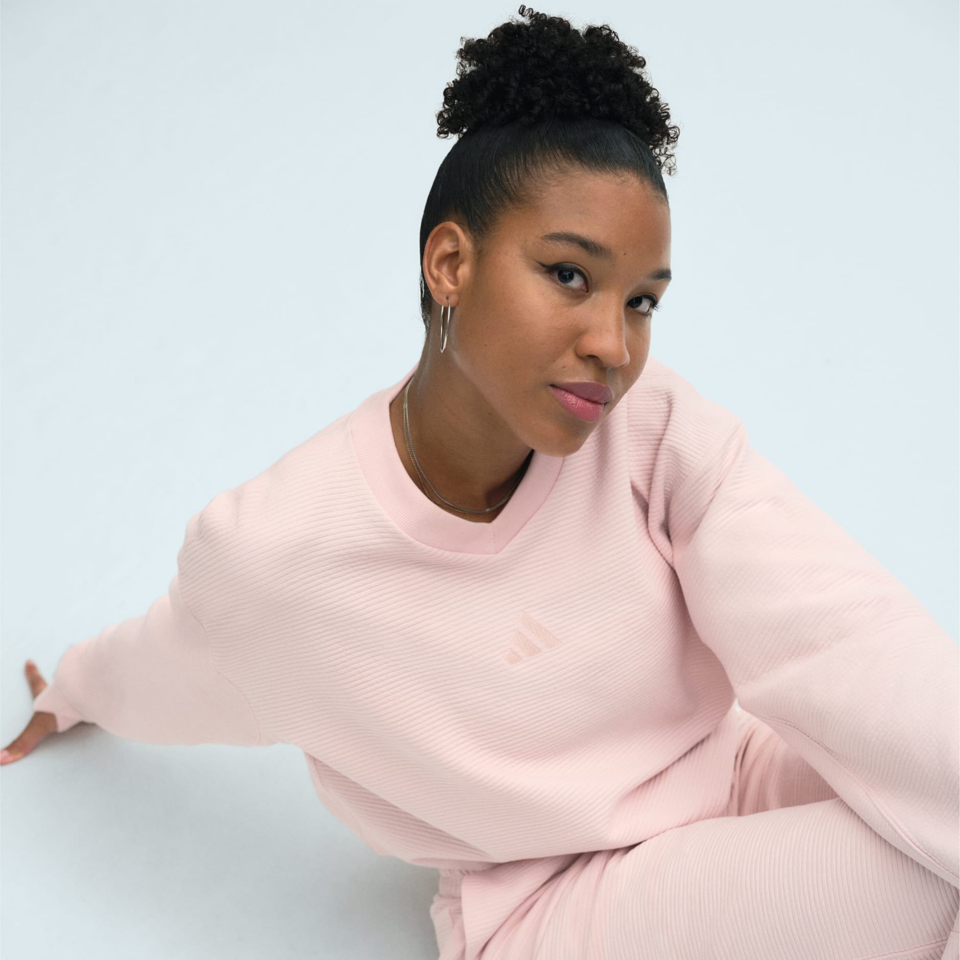 ALL SZN Ribbed V-Neck Sweatshirt