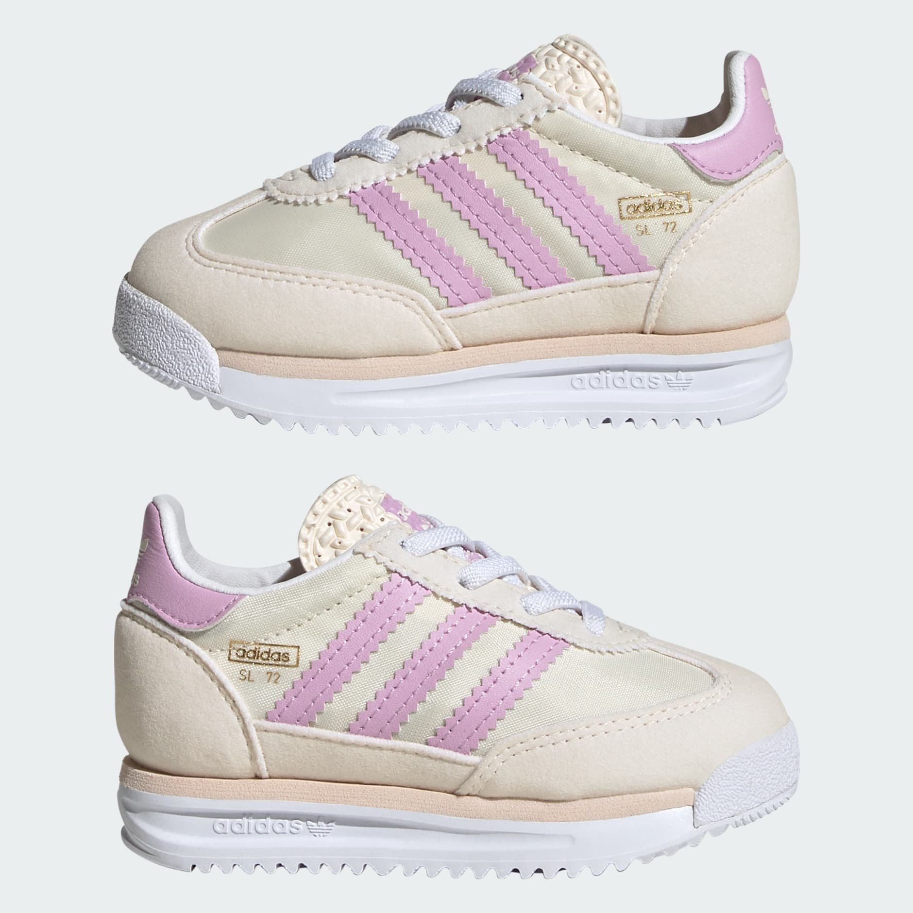 Shoes - SL 72 RS Elastic Laces Shoes Kids - White | adidas