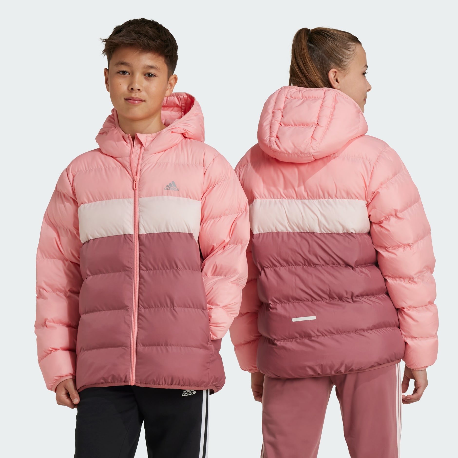 Kids Clothing Synthetic Down Jacket Pink adidas Saudi Arabia