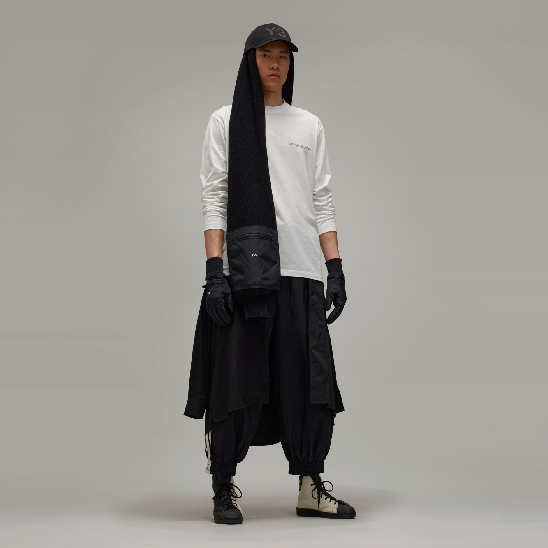 Y-3 Logo Long Sleeve Tee