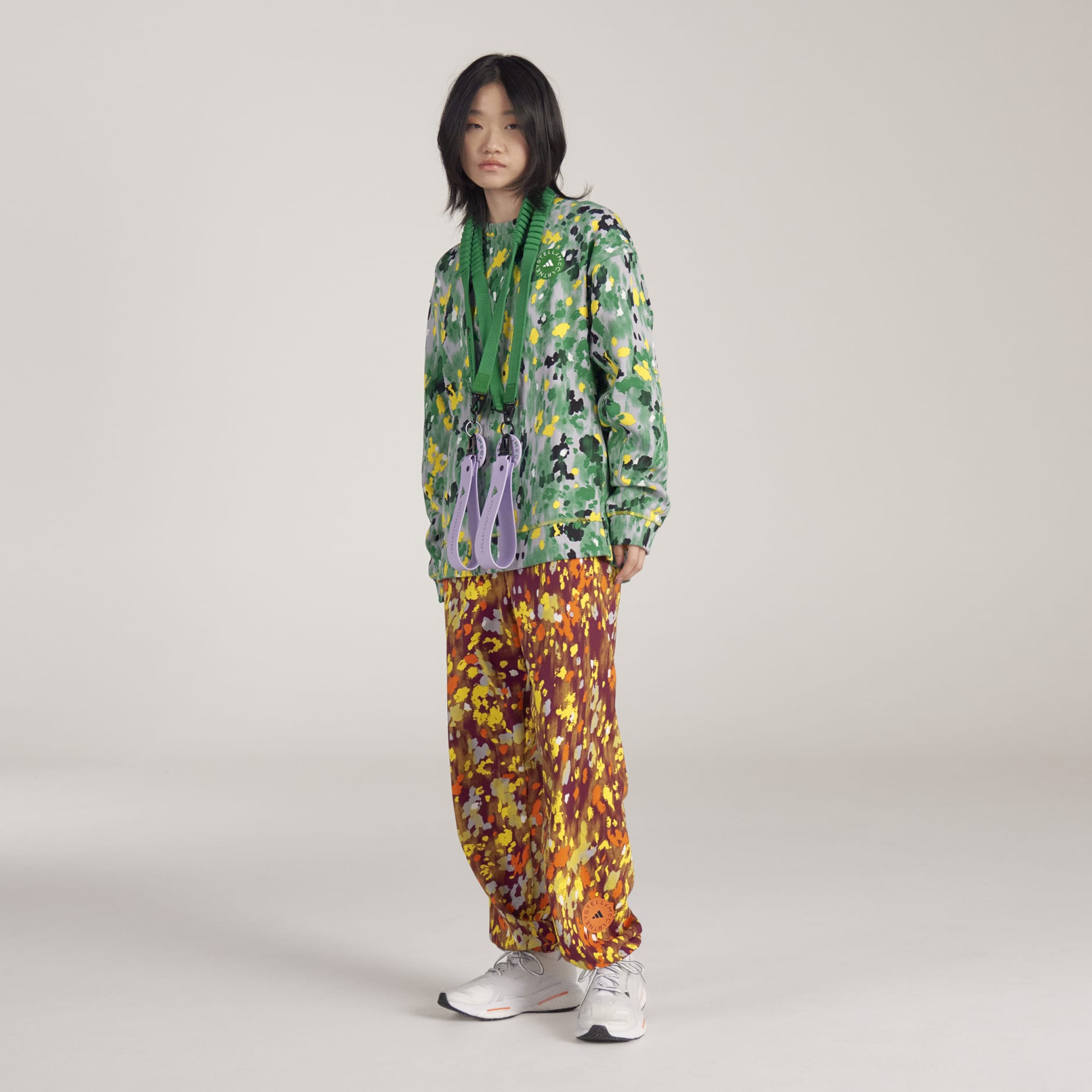 adidas by Stella McCartney Floral Printed Woven Track Pants