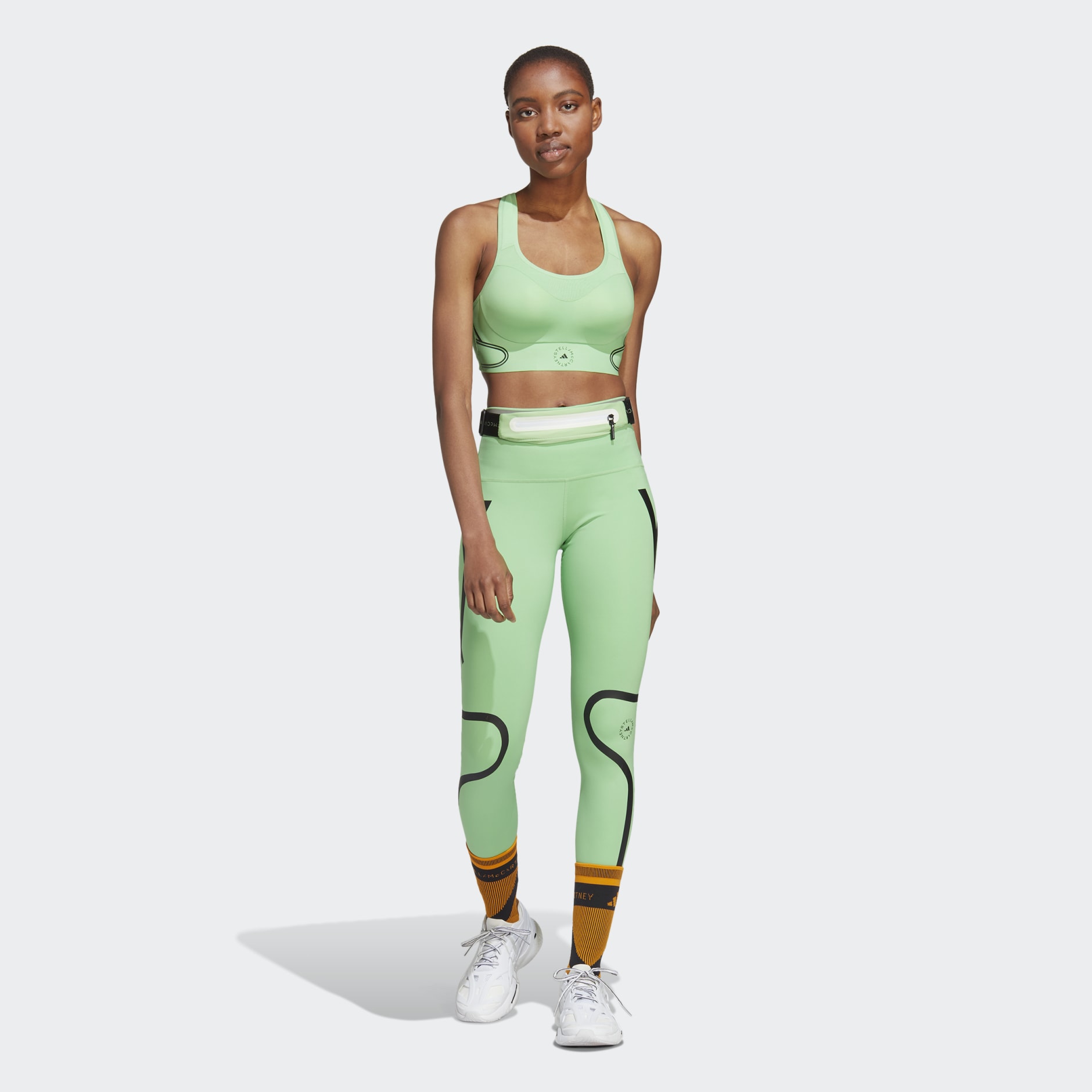 Women's Clothing - adidas by Stella McCartney TruePace Running Leggings -  Green