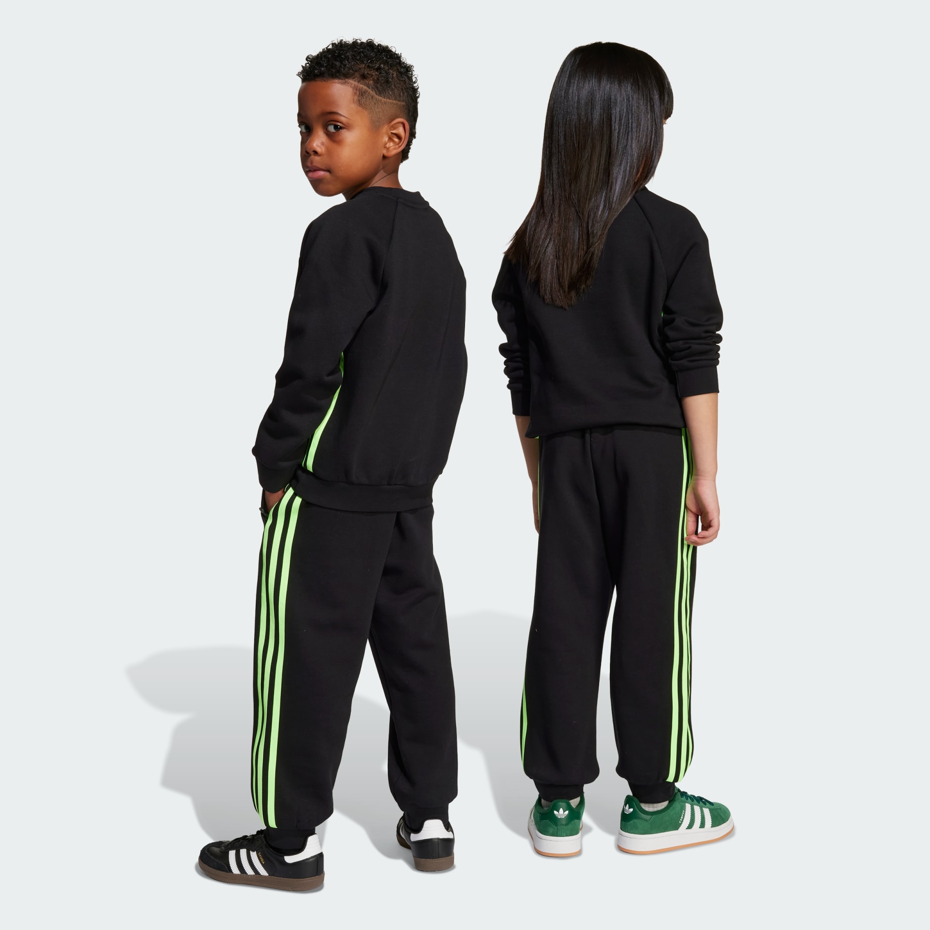 Set pentru copii cu bluză cu guler rotund