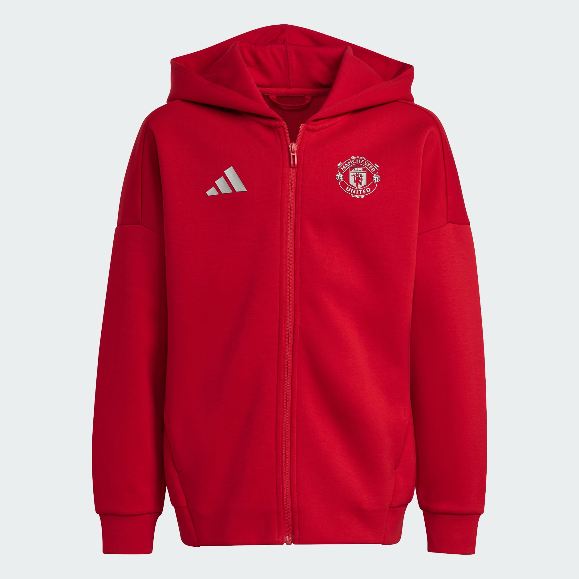 Kids Clothing Manchester United Anthem Jacket Kids Red adidas Saudi Arabia