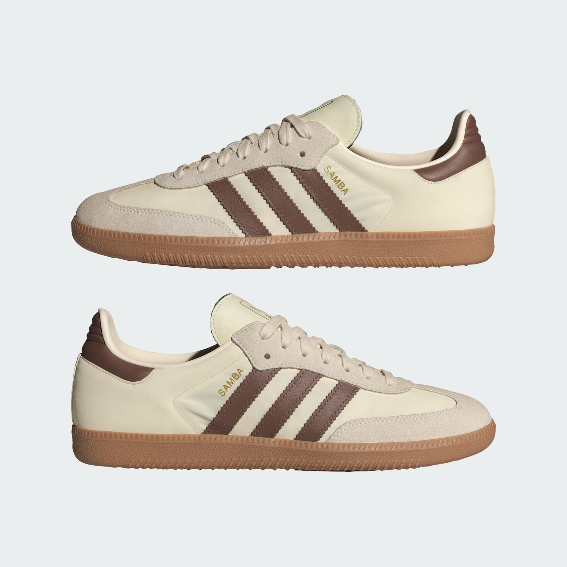 Adidas superstar white-brown-white best sale