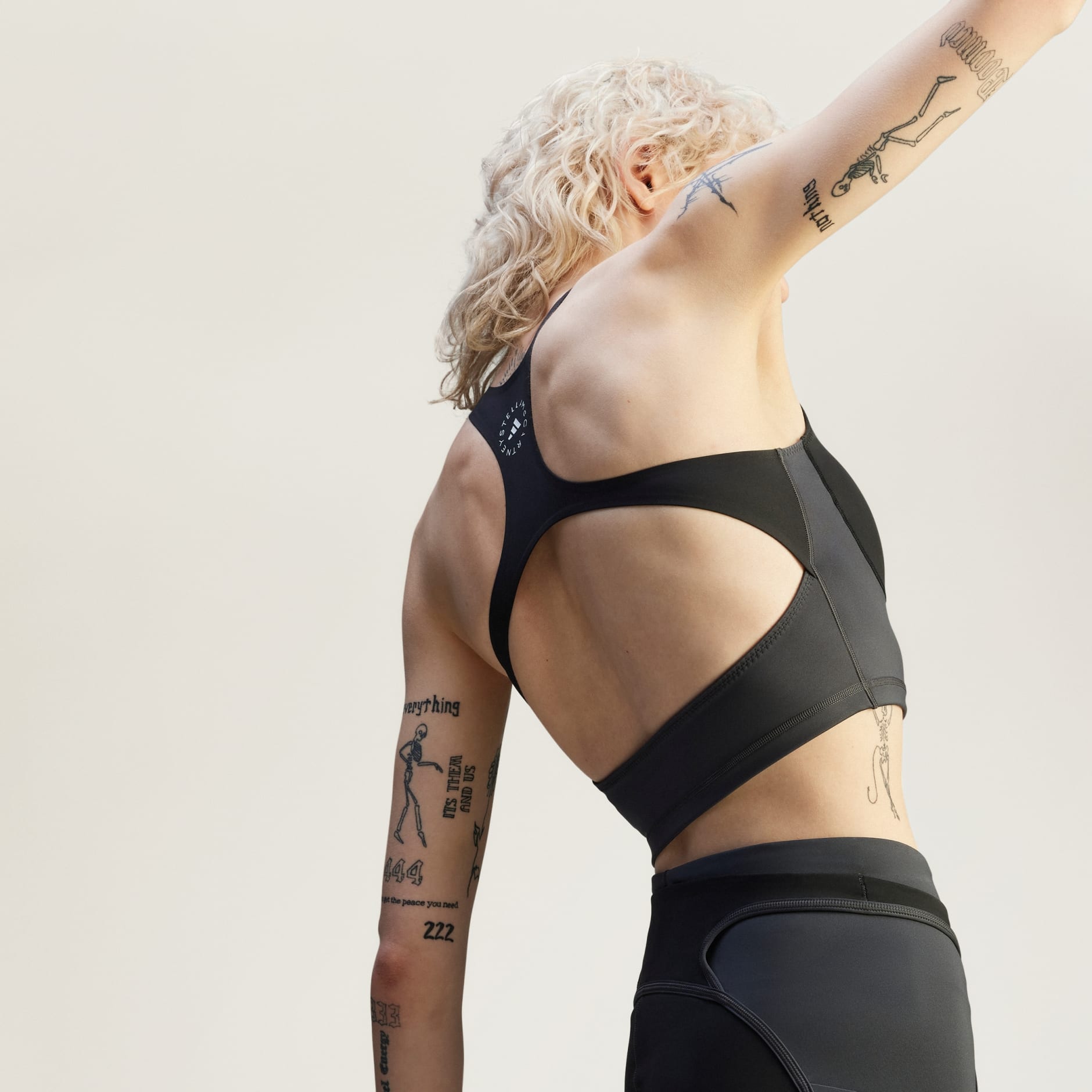 CLOTHING - adidas by Stella McCartney Two-Tone Zipped Crop