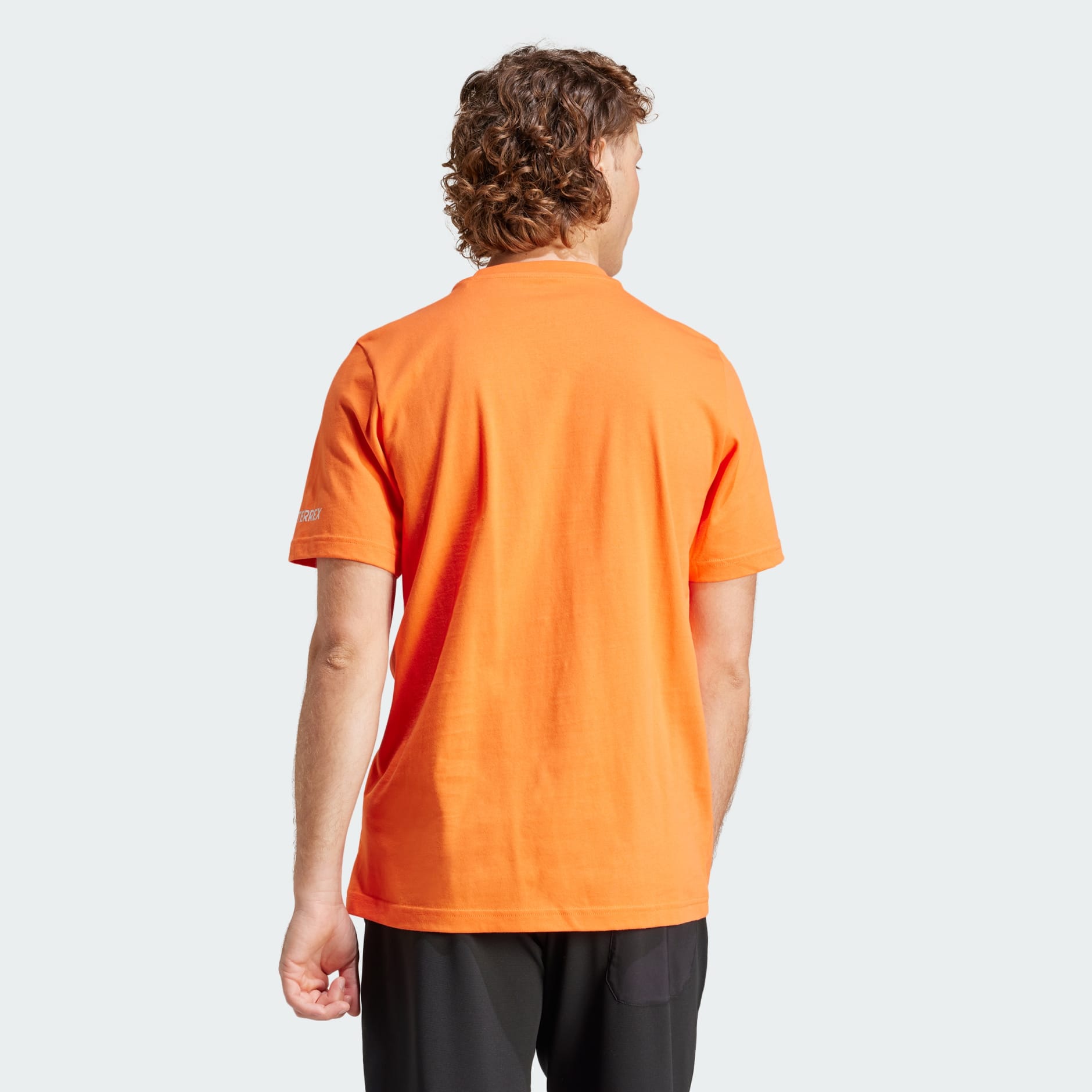 Men's Clothing - Terrex Graphic Pocket Print Tee - Orange | adidas 