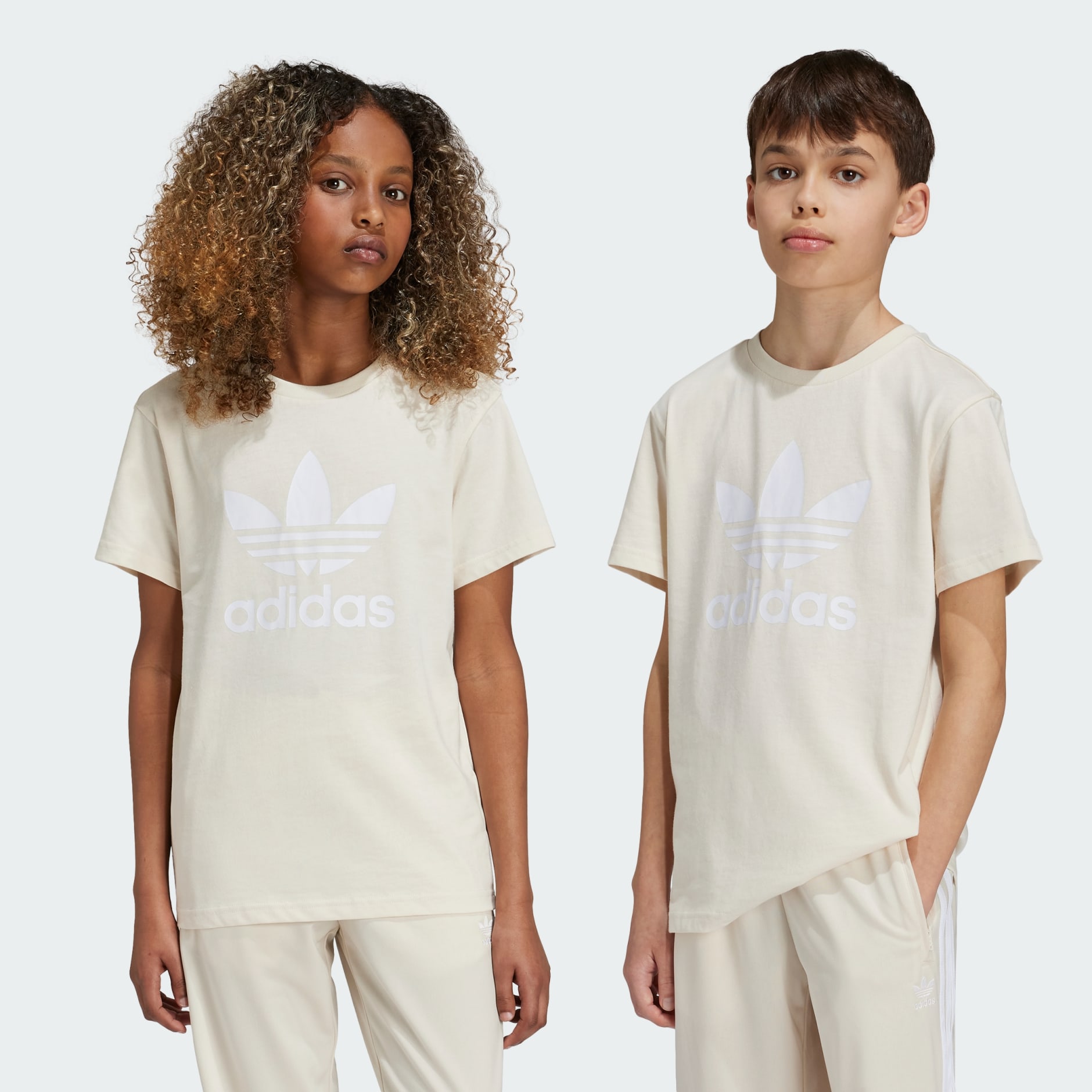 Adidas trefoil tee kids best sale