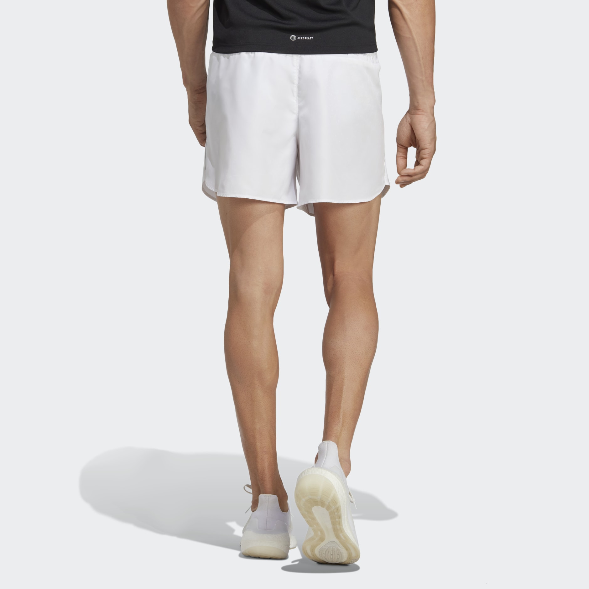 Adidas white cheap running shorts