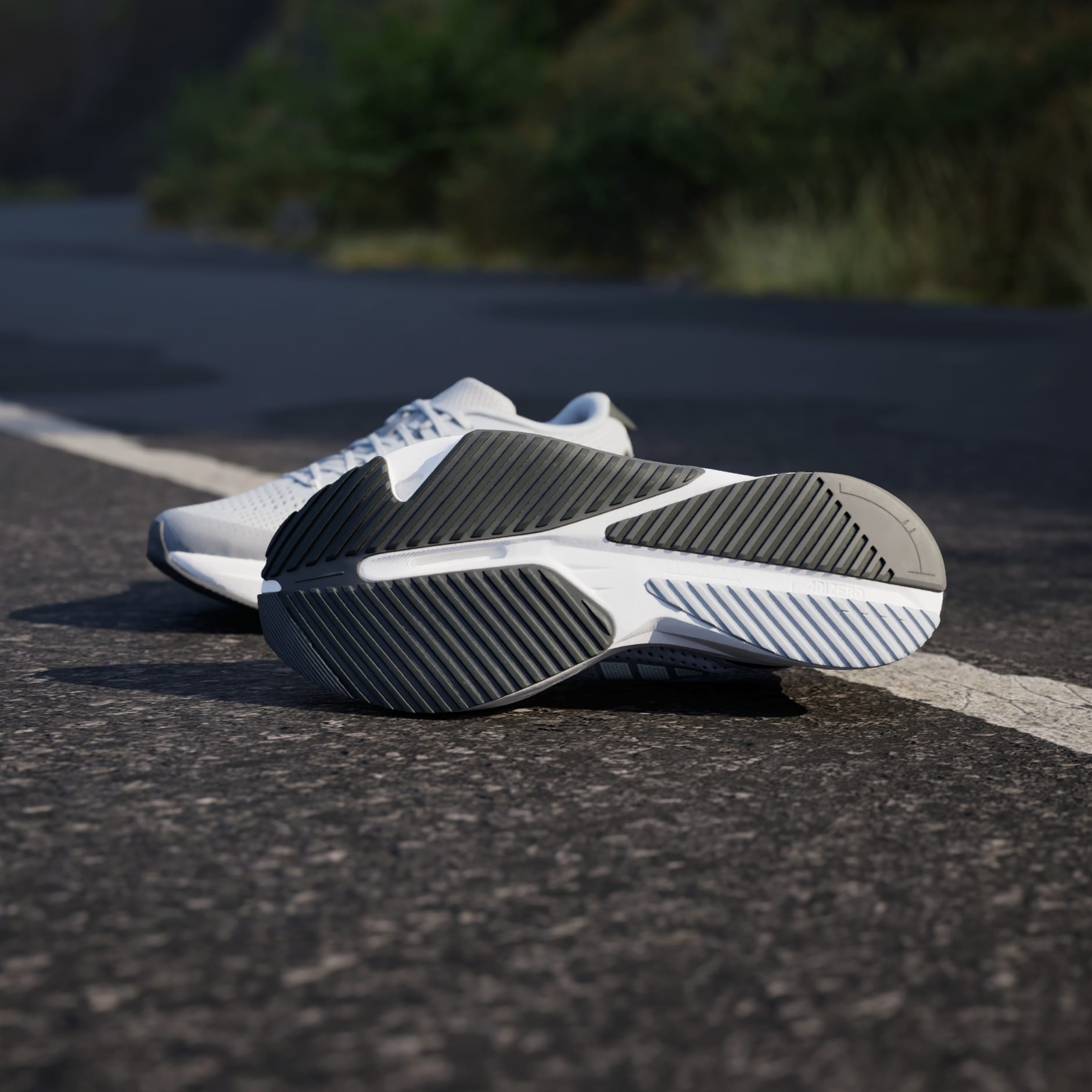 adidas Adizero SL Halo Silver Cloud White CArbon Men Road Running Shoes  HQ1347