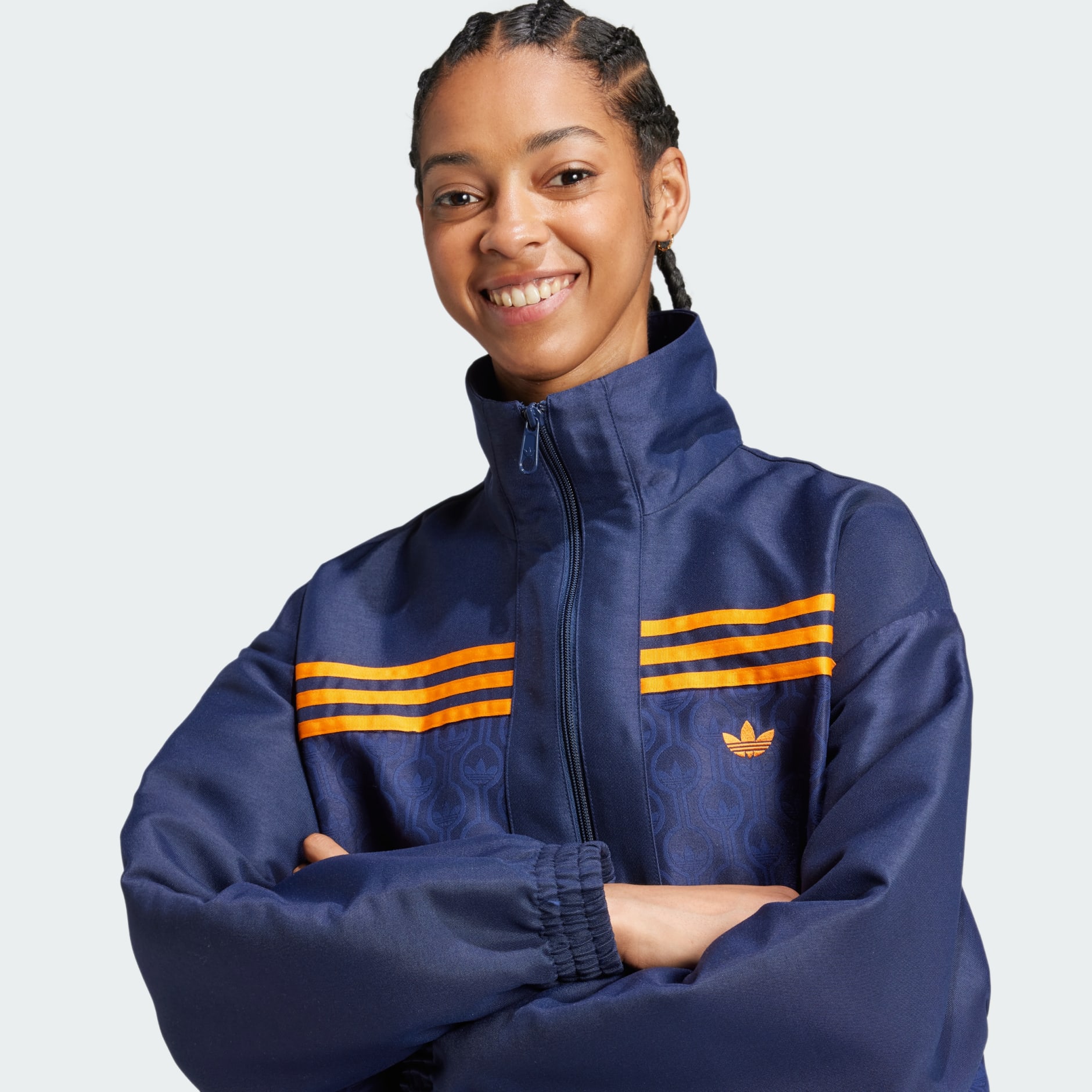 70s Oversized Track Jacket - Blue | adidas Hong Kong