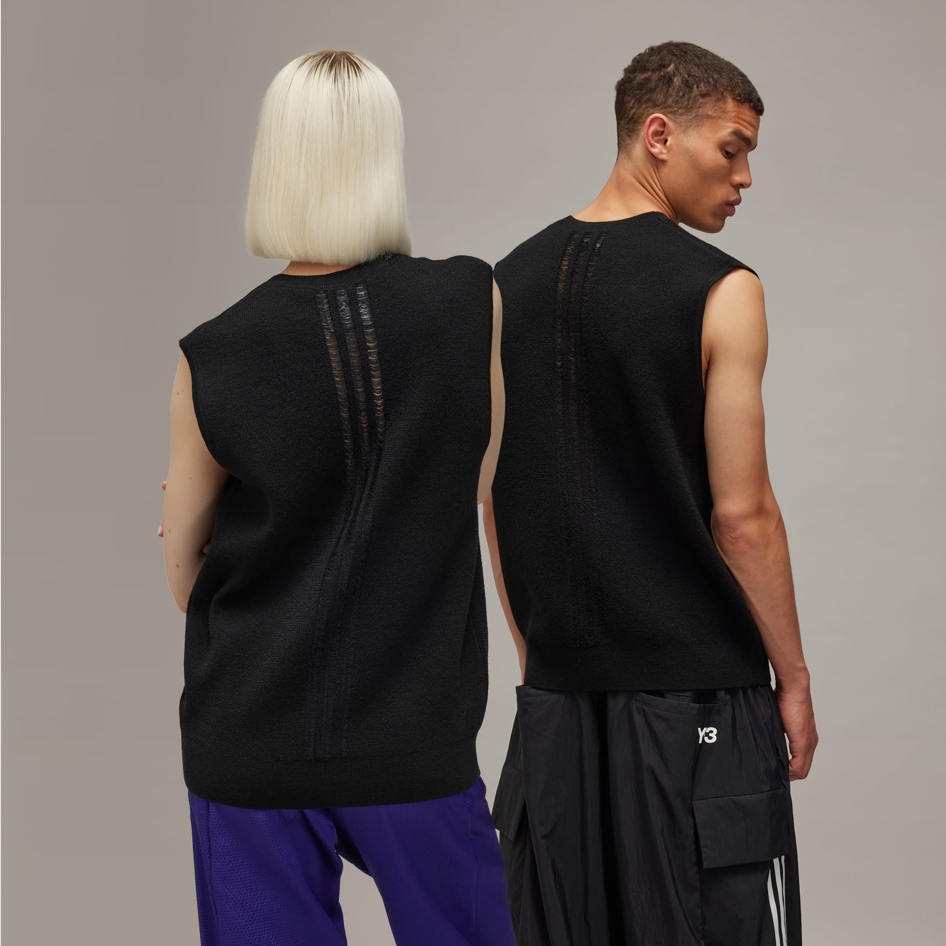 Y-3 3-Stripes Knit Vest