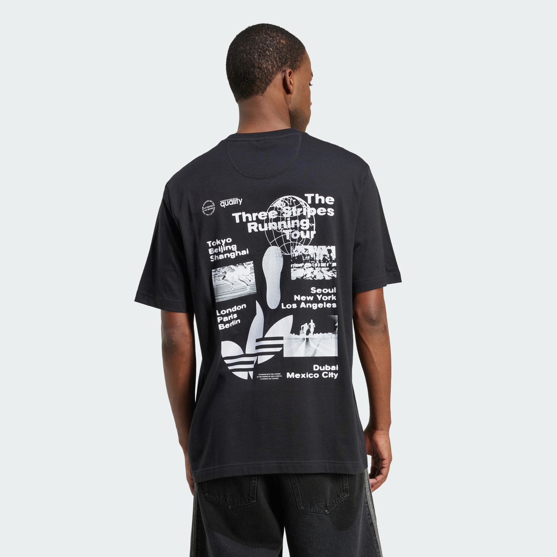 Sports Elements Poster Graphic Loose Tee