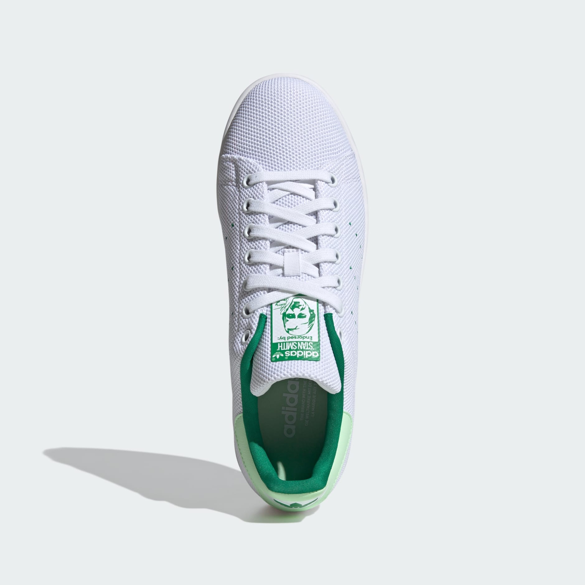 Originals stan smith sneakers outlet in white and green