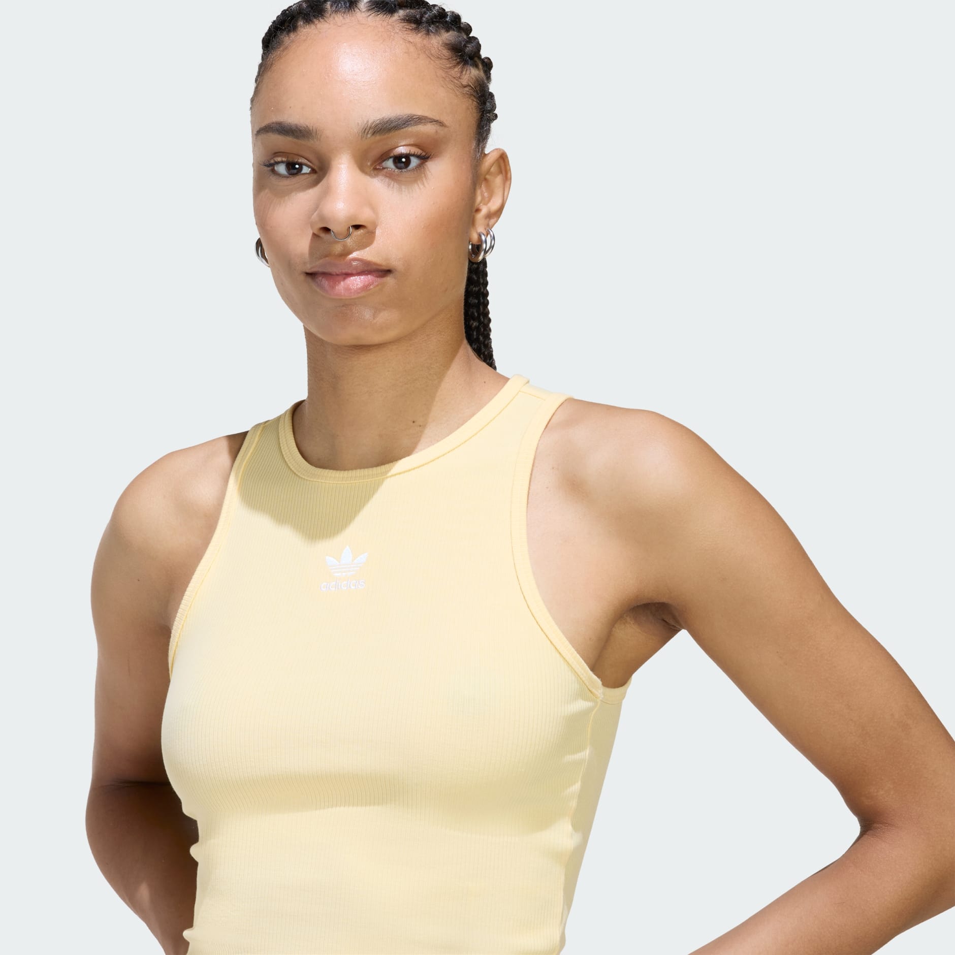 Rebrasta majica bez rukava Essentials