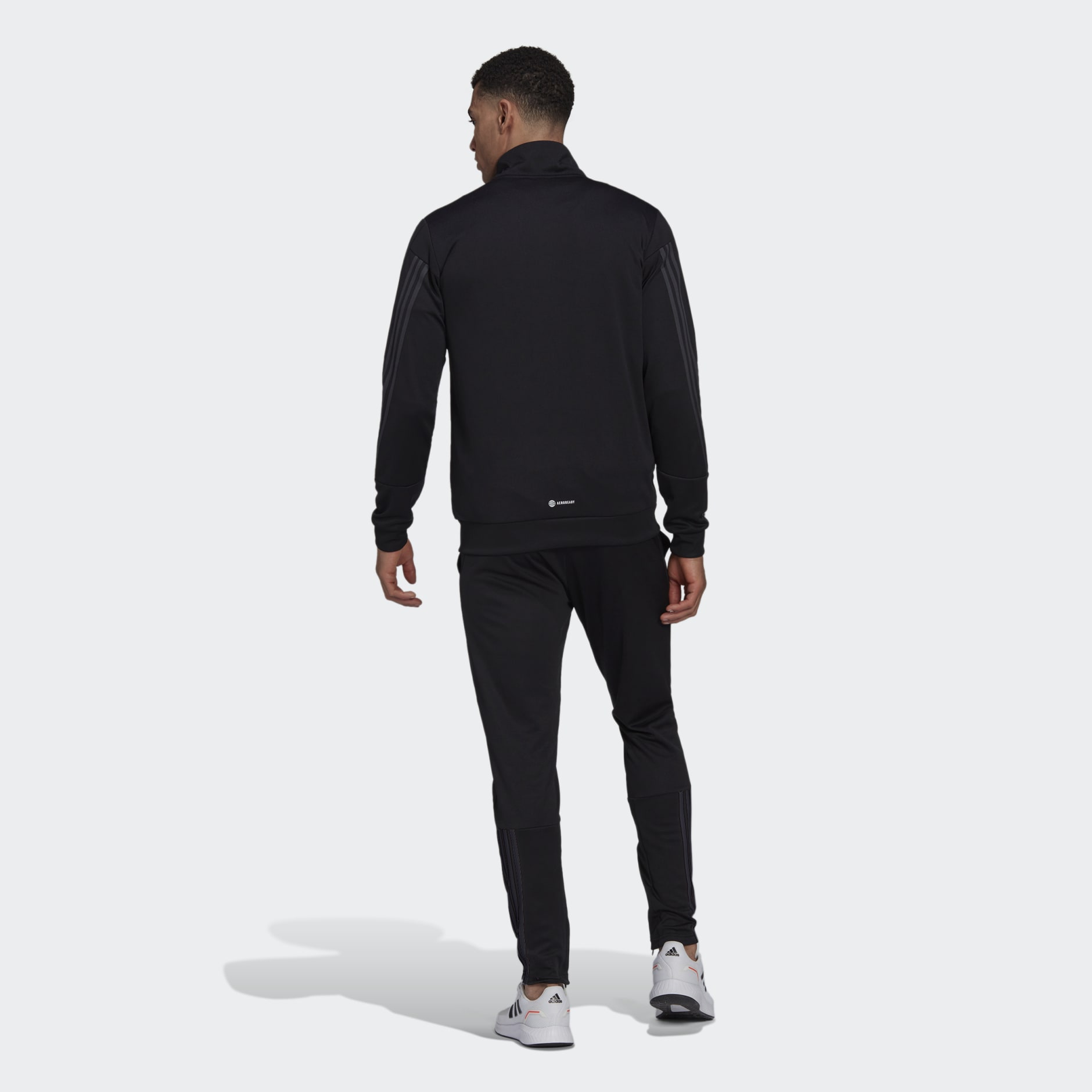 adidas Slim Zipped Track Suit - Black | adidas UAE