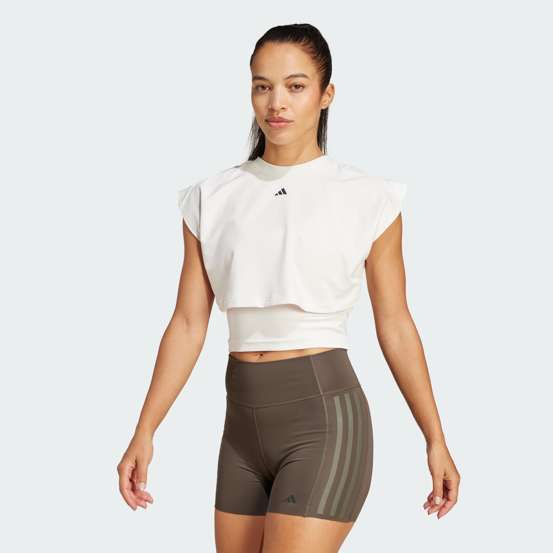 Power Boxy French Terry 3-Stripes Tank Top