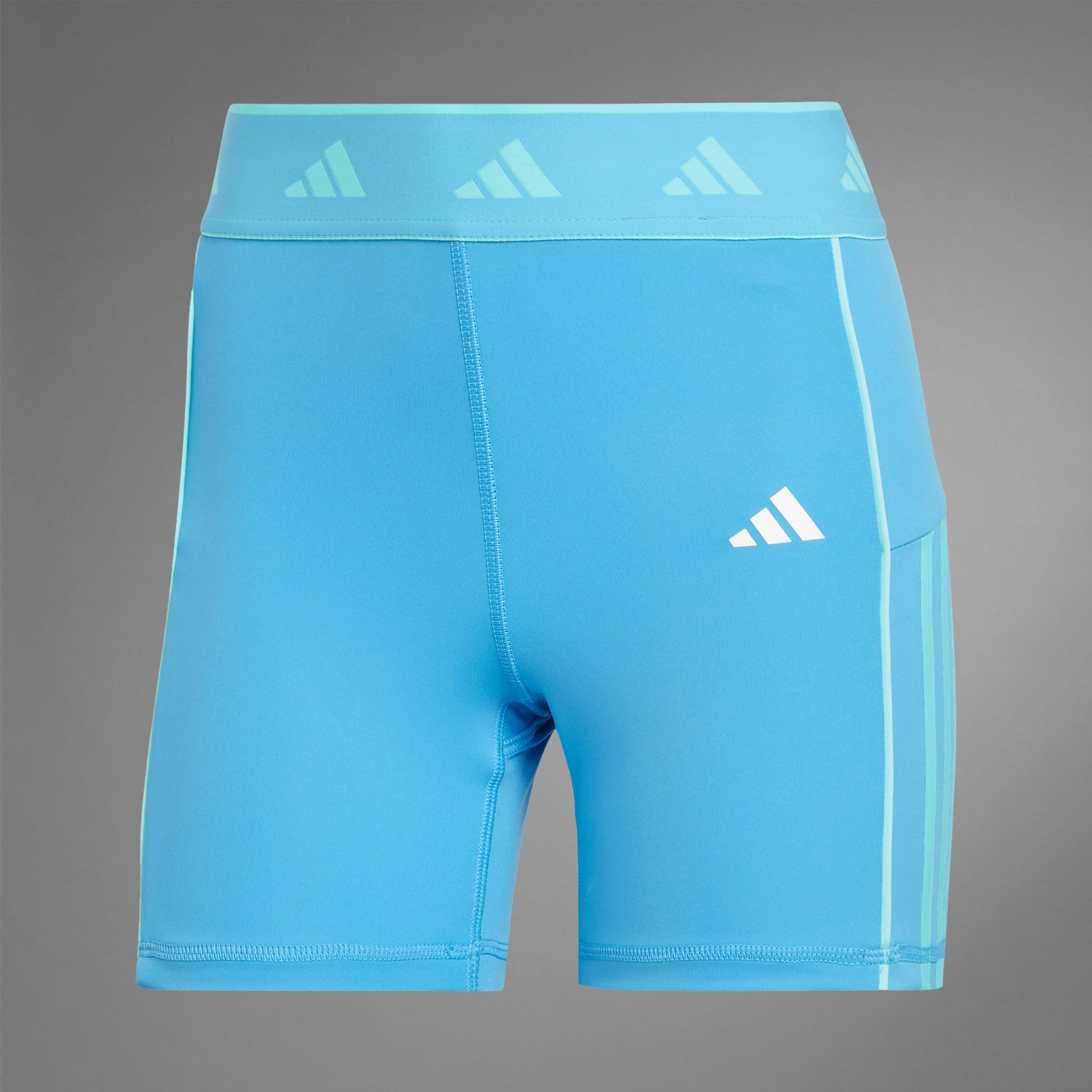 Adidas Hyperglam Colour Pop 5 Inch Leggings Blue Adidas Uae