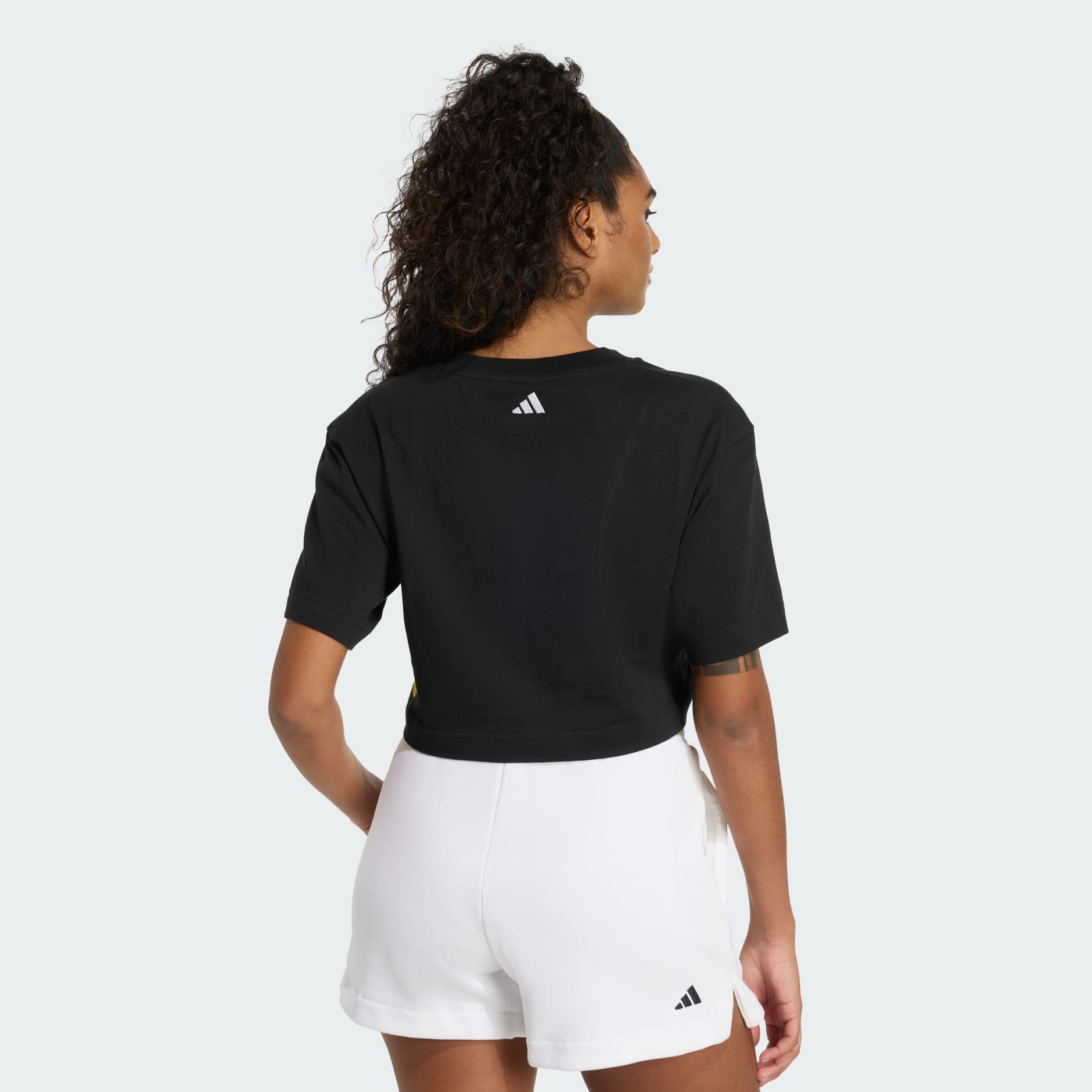 【ADIDAS】CROPPED TEE Shop adidas IVY PARK 3-Stripes Crop Tee GR1433 black