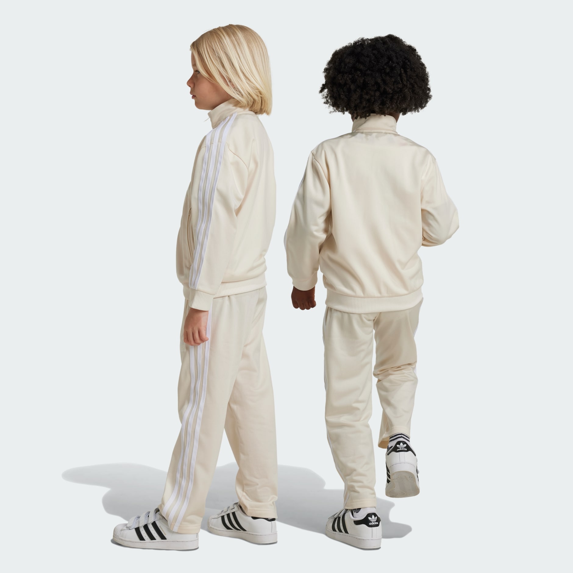 Kids khaki adidas tracksuit on sale