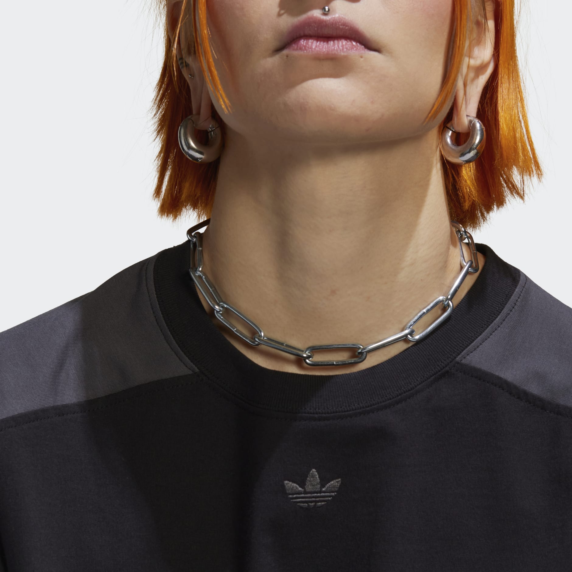 Blocked Graphic Crop Tee
