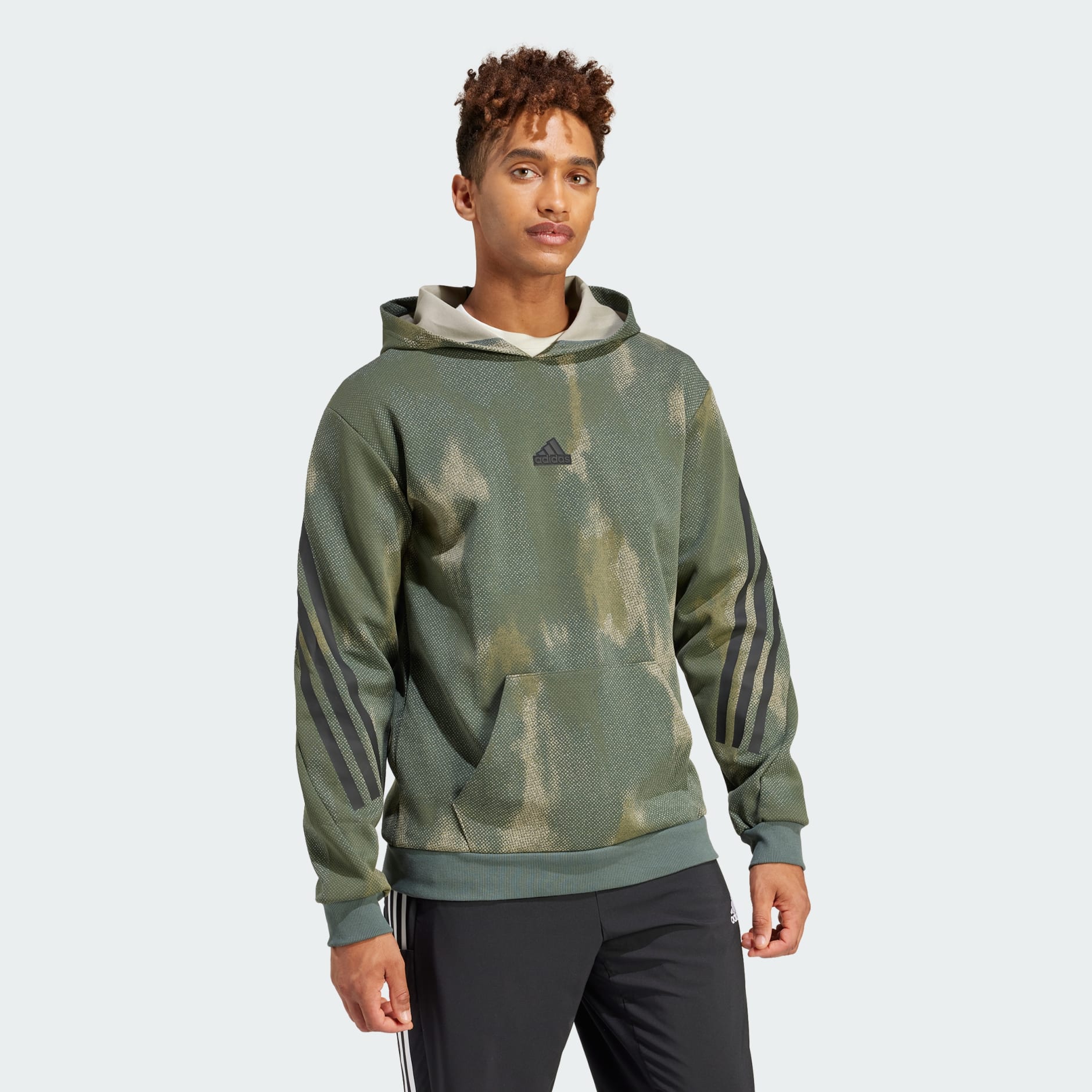 adidas Future Icons 3-Stripes Hoodie - Green | adidas UAE