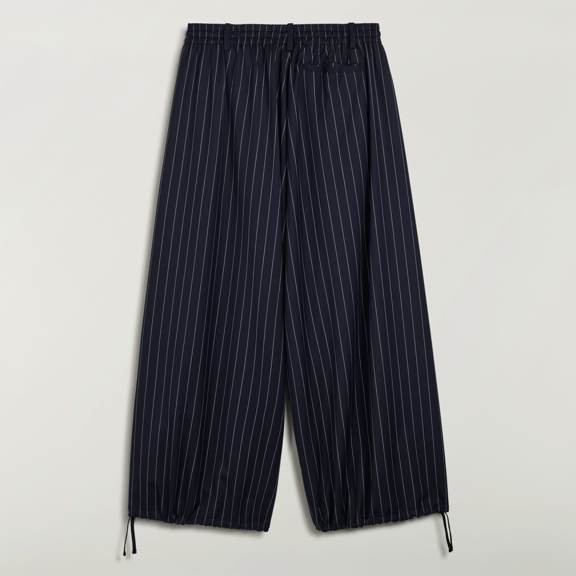 Y-3 精緻羊毛裁剪寬長褲