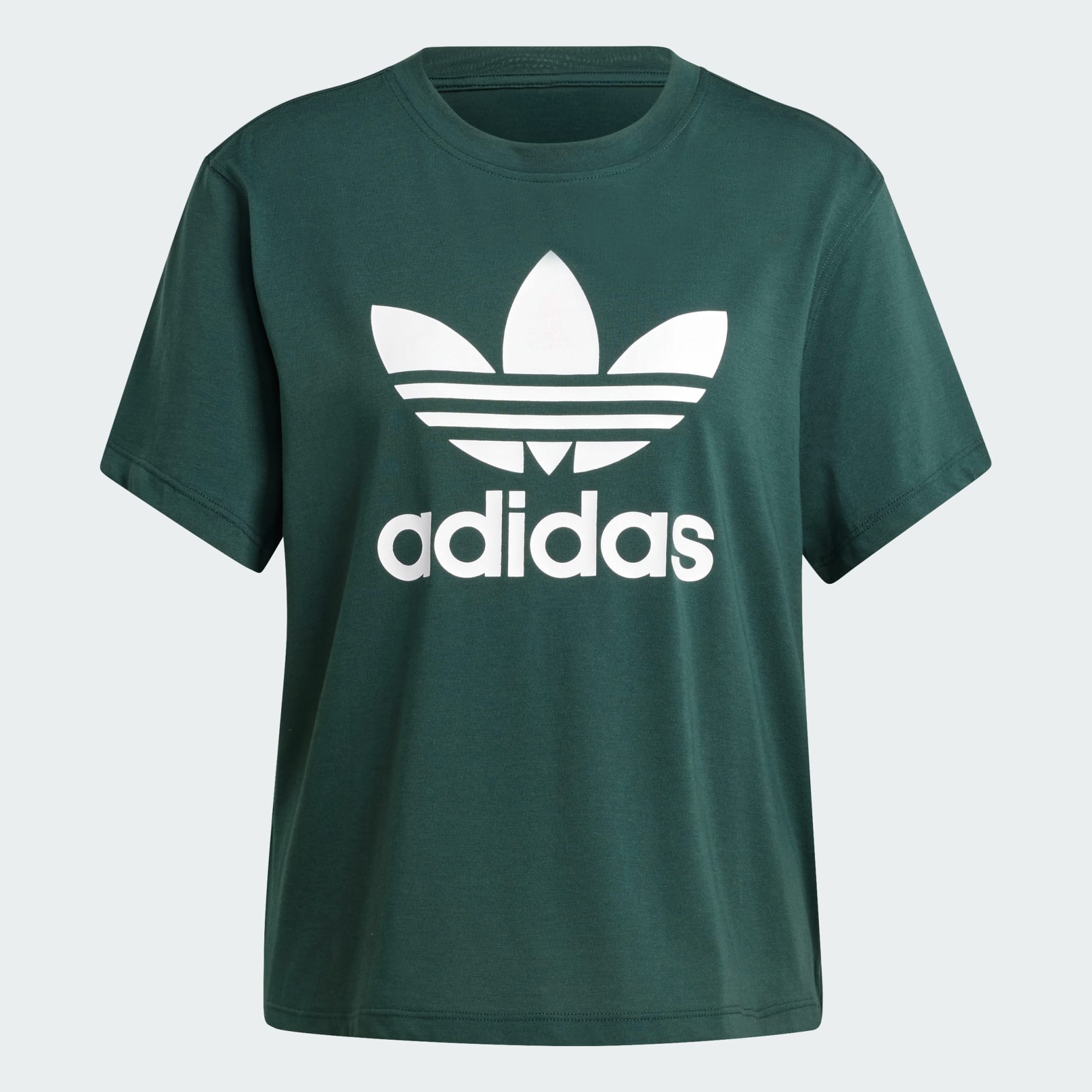 adidas Adicolor Trefoil Boxy Tee Green adidas GH