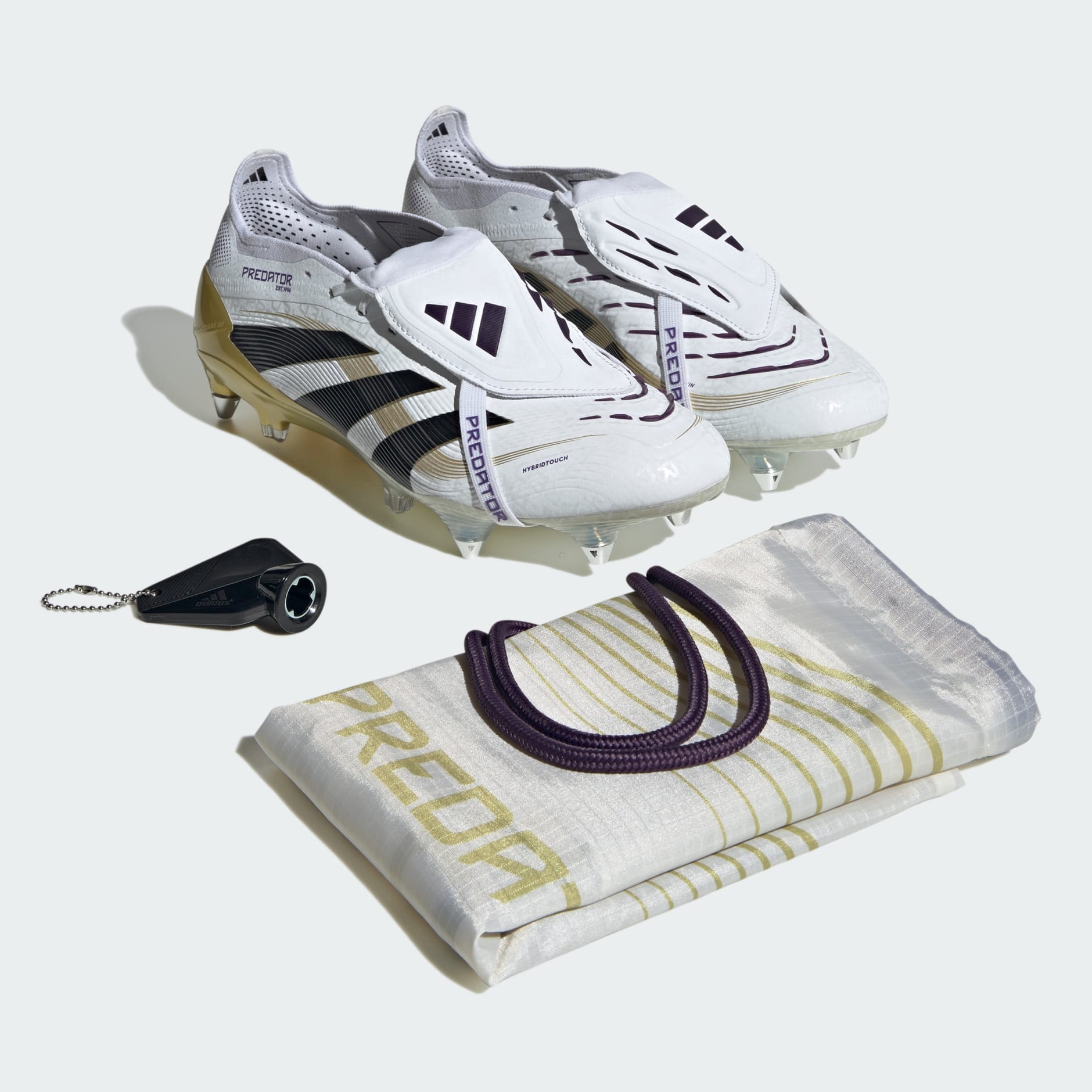 Ghete Predator Elite cu limbă pliabilă, pentru teren moale