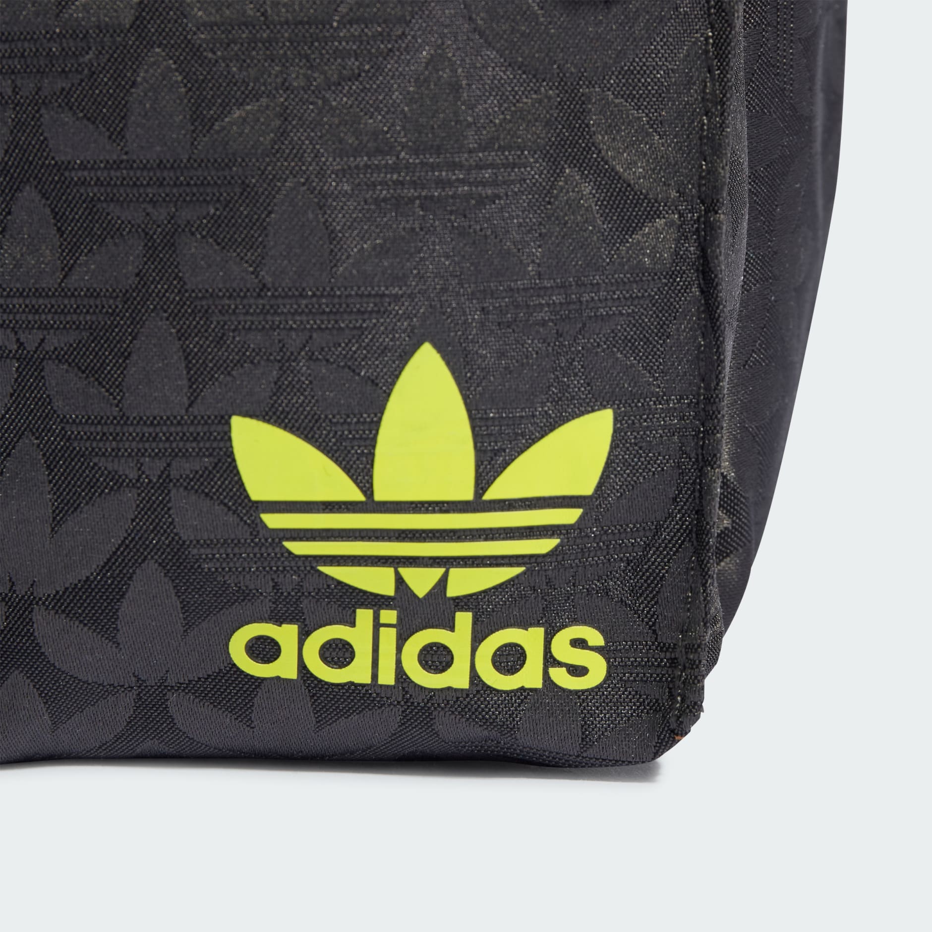 adidas Trefoil Monogram Jacquard Mini Backpack - Black | adidas LK