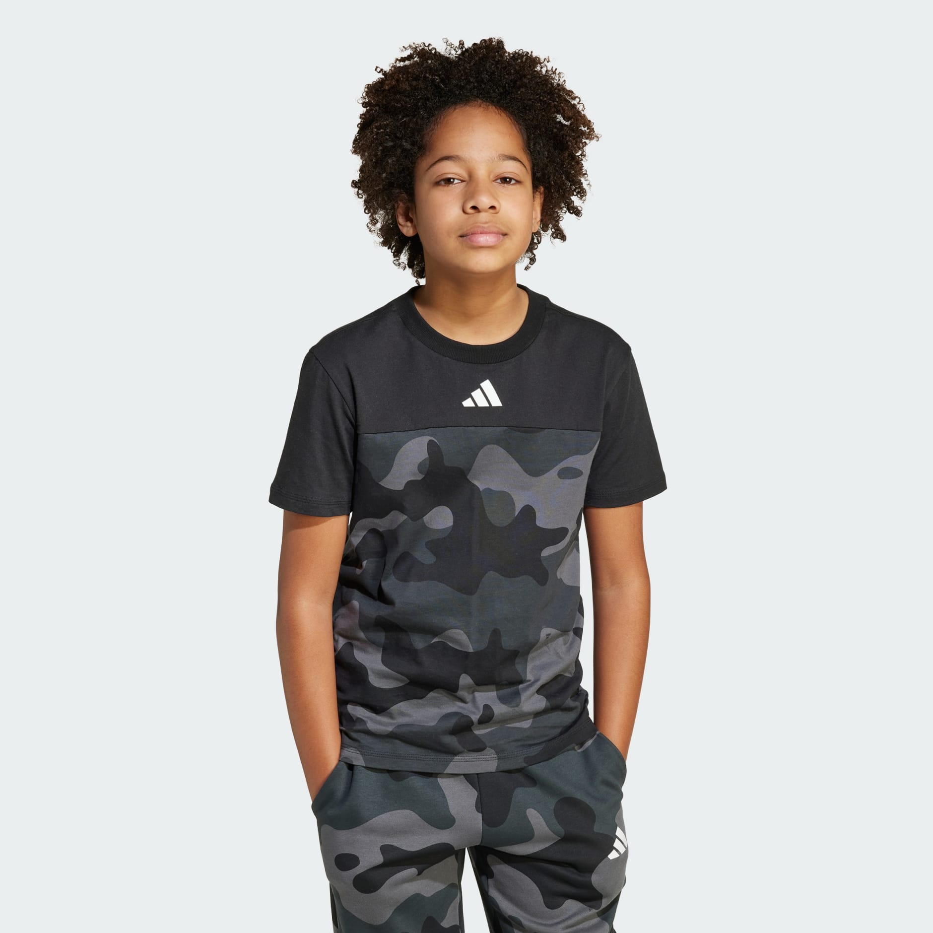 تيشيرت للأطفال Seasonal Essentials Camo Cotton