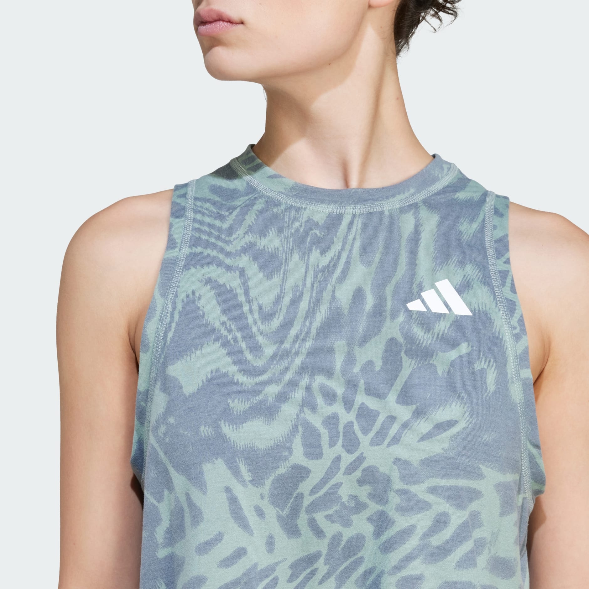 Train Essentials Allover Print Workout Tank Top