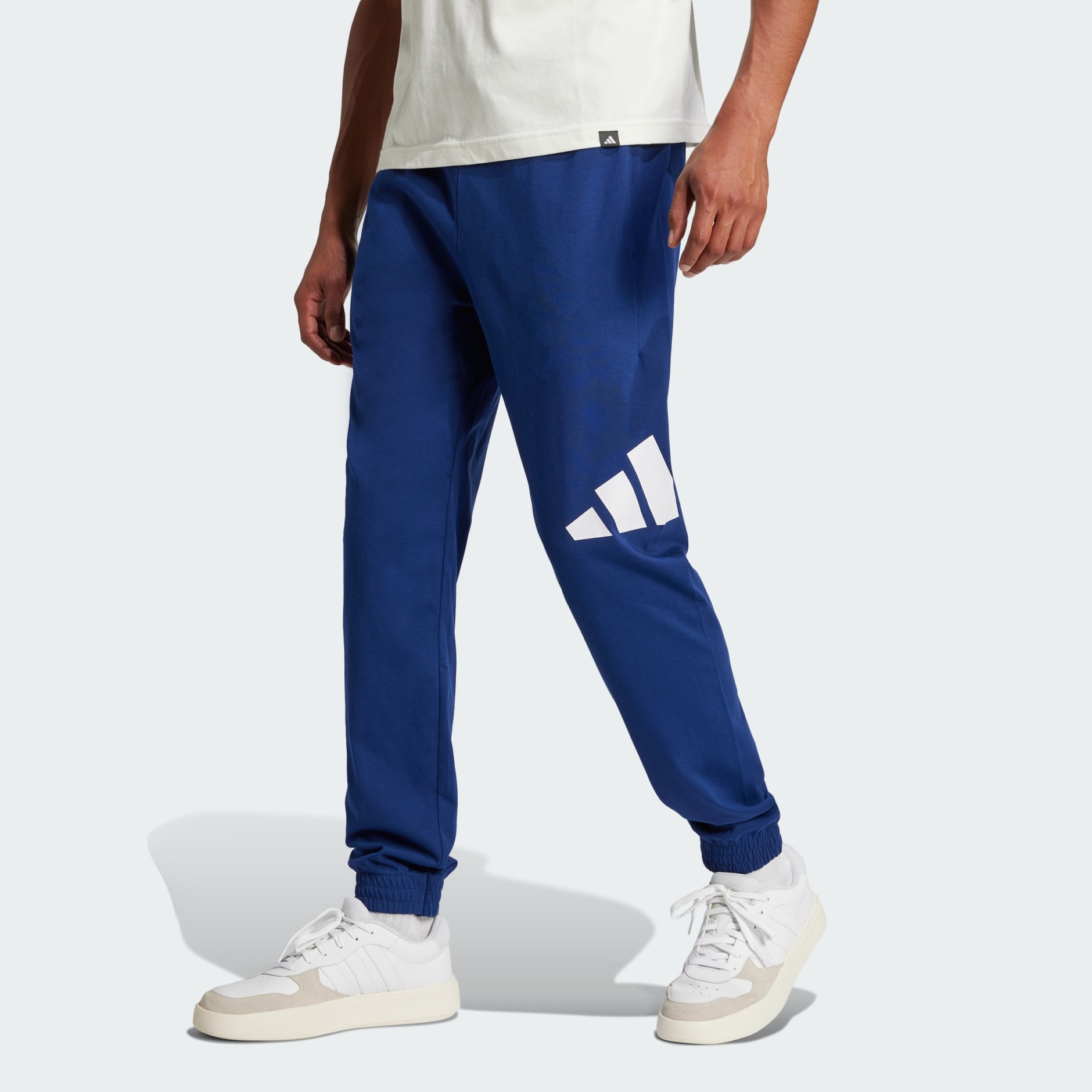 ウェア Logo Jersey Pants L Essentials Big Logo Single Jersey Pants - Blue | adidas Hong