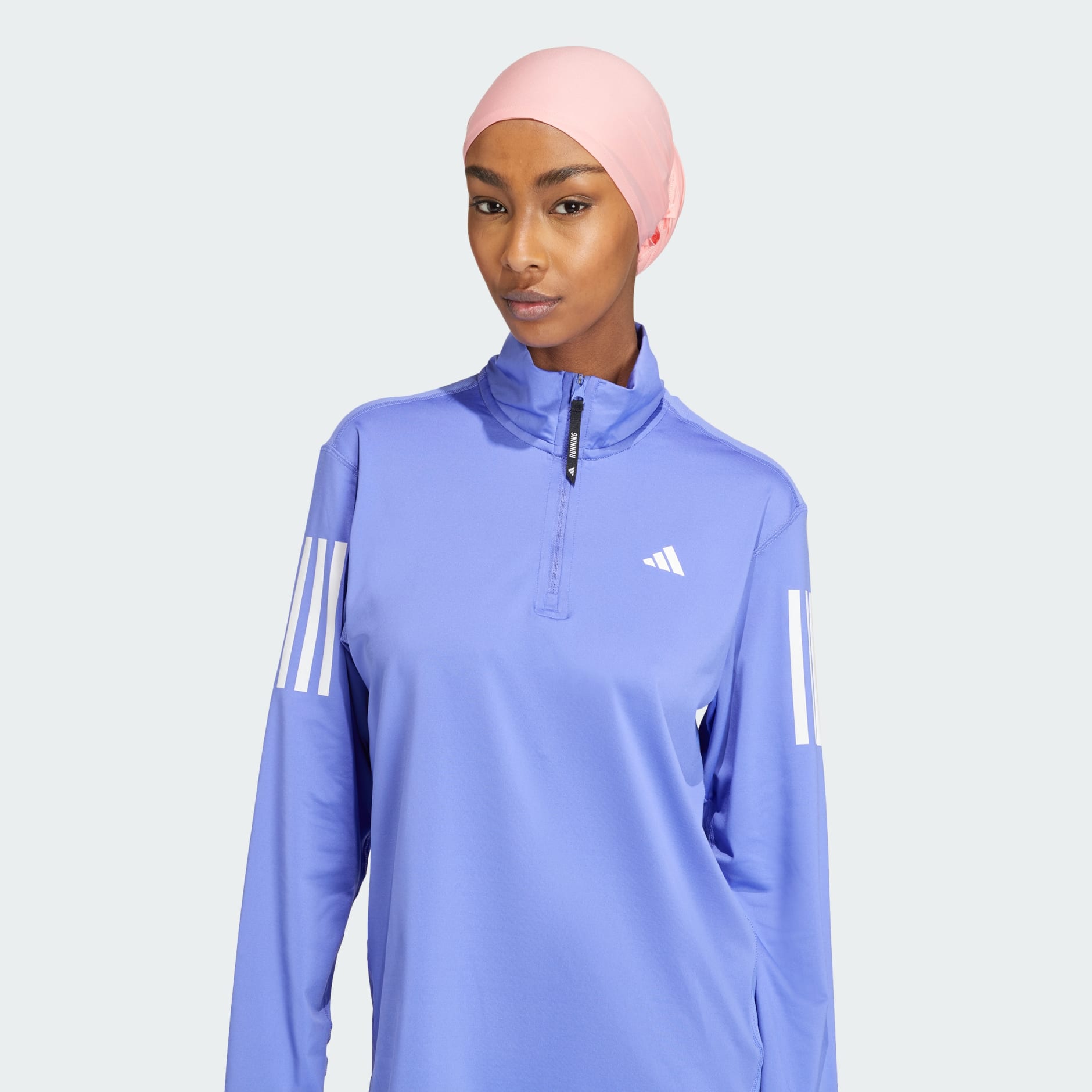 Accessories - Own the Run 3-Stripes Hijab - Pink | adidas South Africa