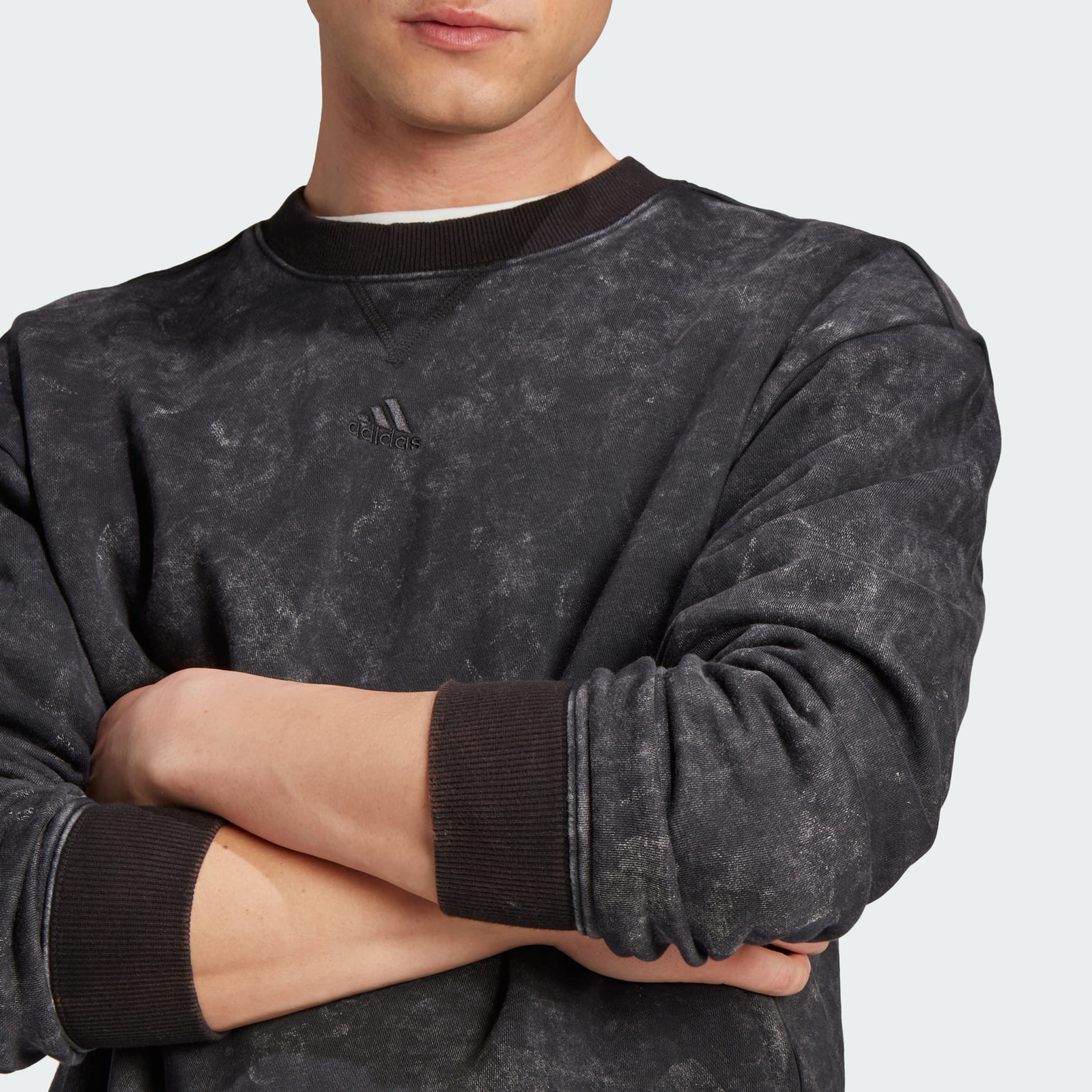 adidas ALL SZN Long Sleeve Sweatshirt - Black | adidas GH
