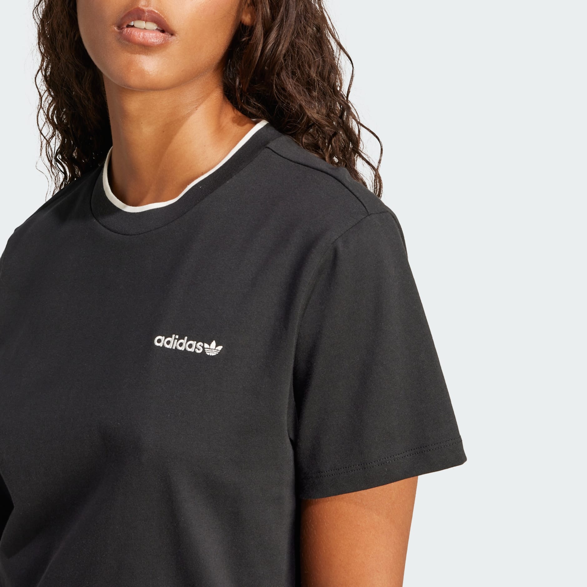 Tricou larg cu imprimeu grafic și 3 dungi adidas Sports