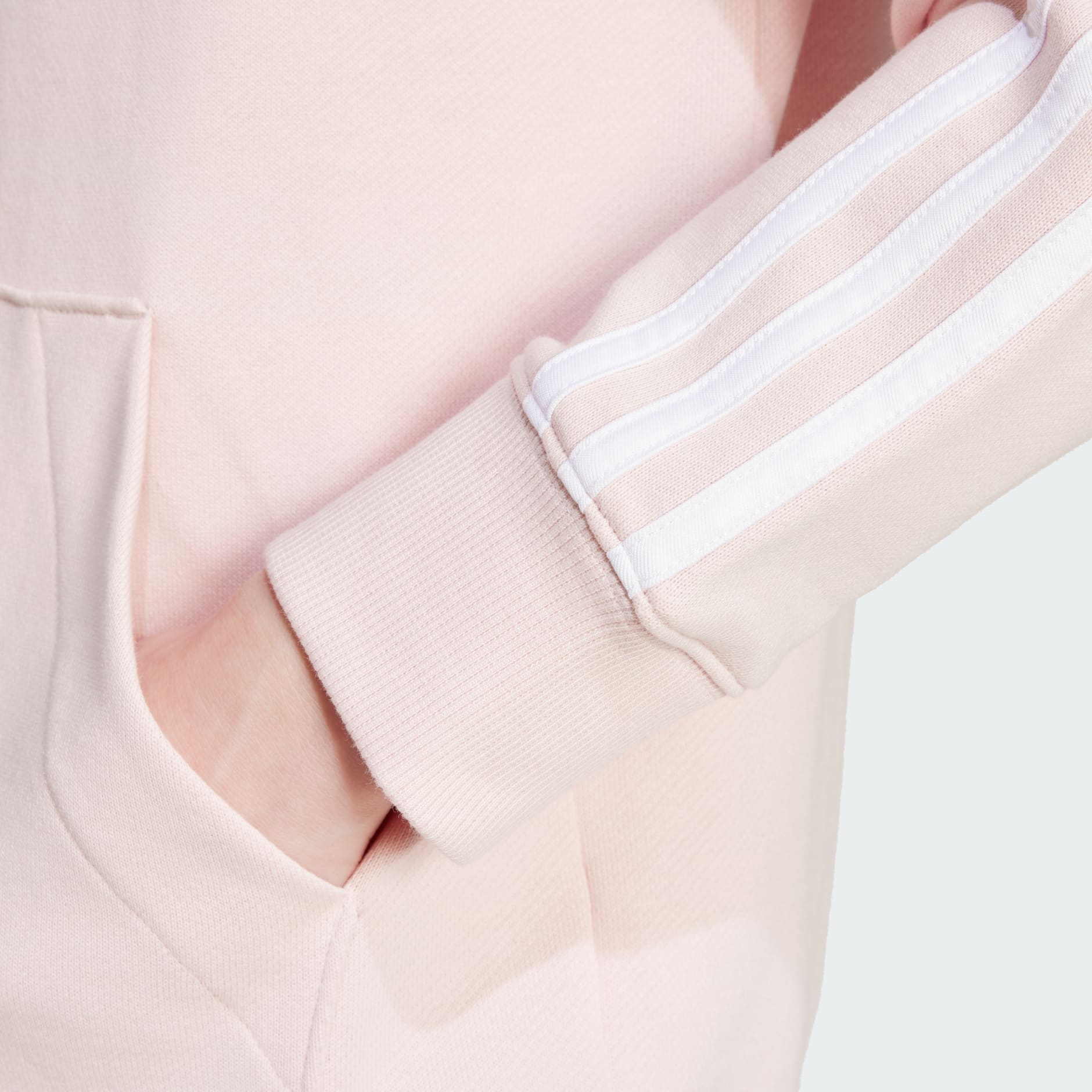 Essentials 3-Stripes French Terry Regular Full-Zip Hoodie