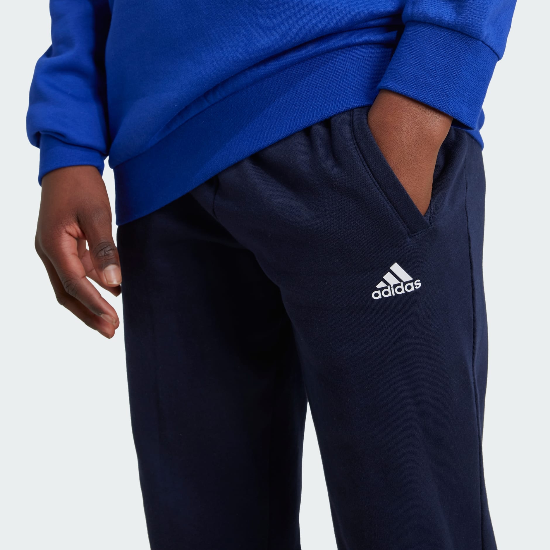 adidas Essentials Big Logo Fleece Jogger Set Kids Blue adidas UAE