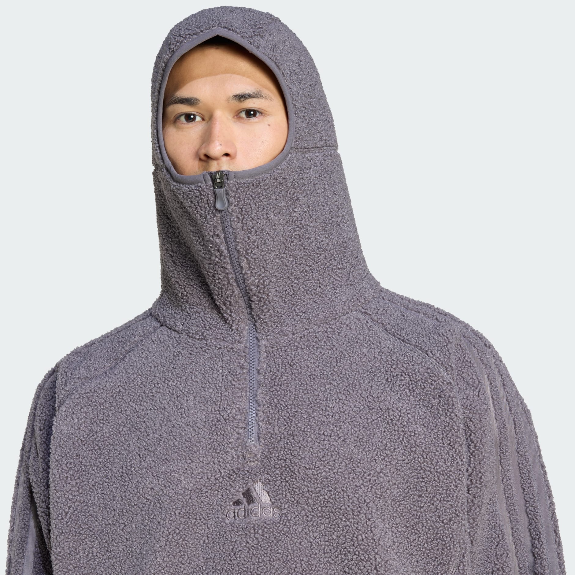 HANORAC DIN FLEECE BORG TEAMGEIST, CU FERMOAR 1/4