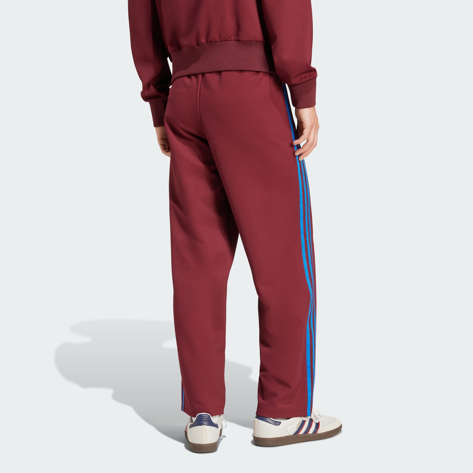 Adidas fashion burgundy sweatpants